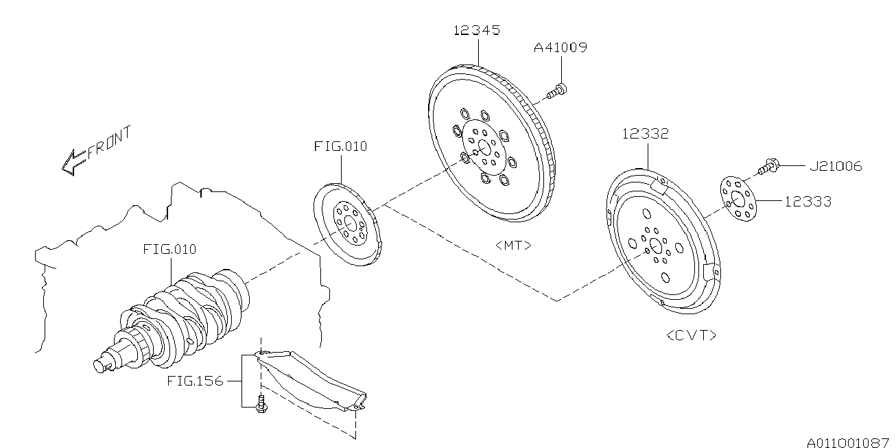 Subaru 12345-AA040 - Lendkerék parts5.com