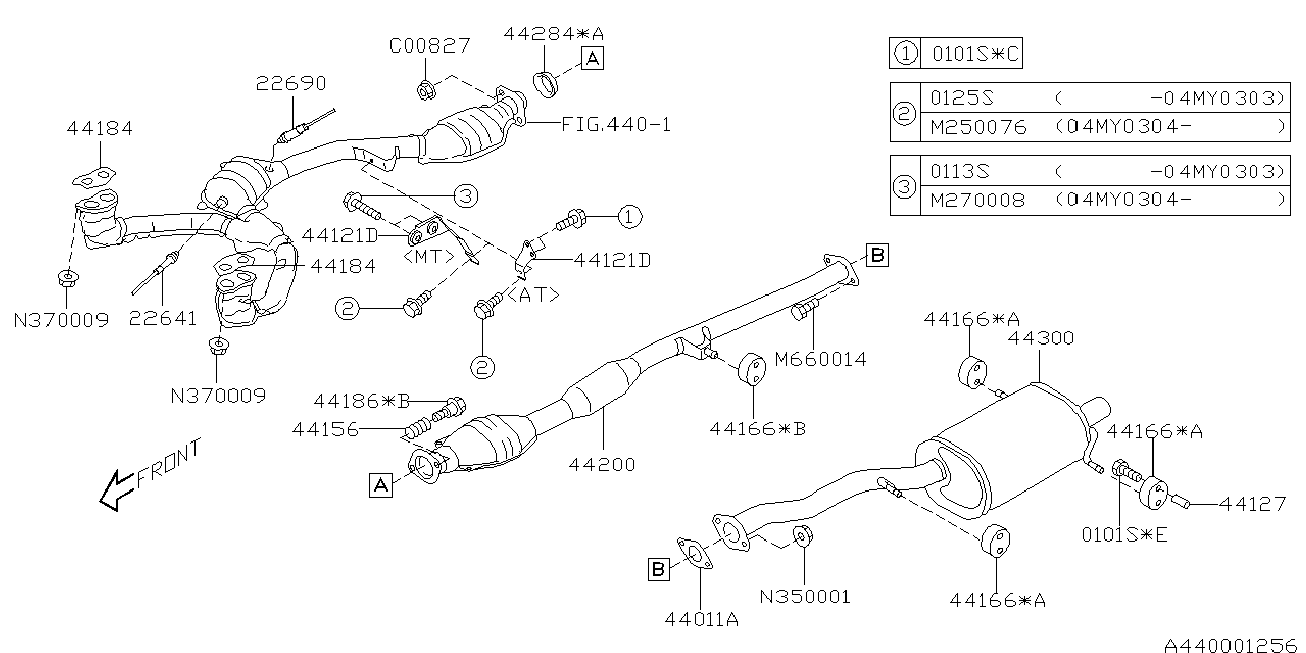 Subaru 22690-AA640 - Sonda Lambda parts5.com