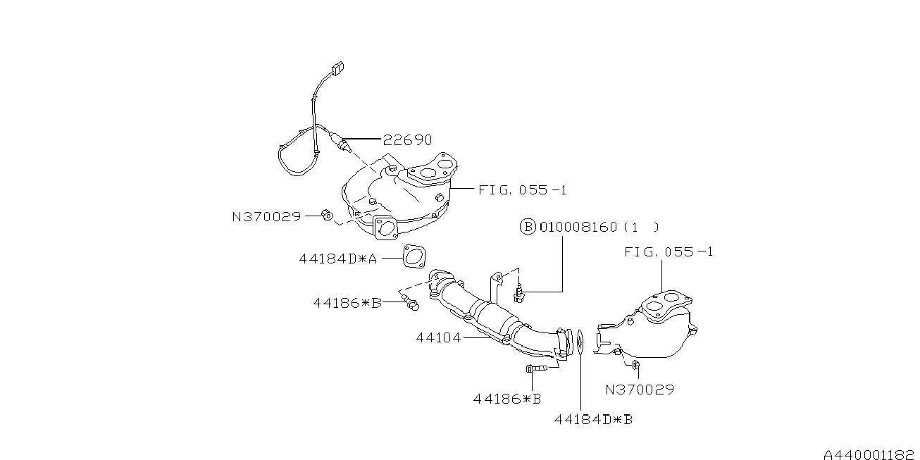 Subaru 22690AA320 - Sonda Lambda parts5.com