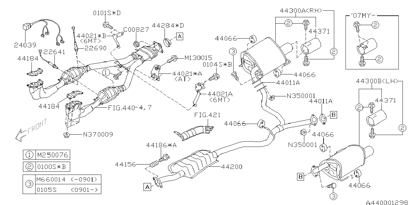 Subaru 22690-AA840 - Sonda Lambda parts5.com