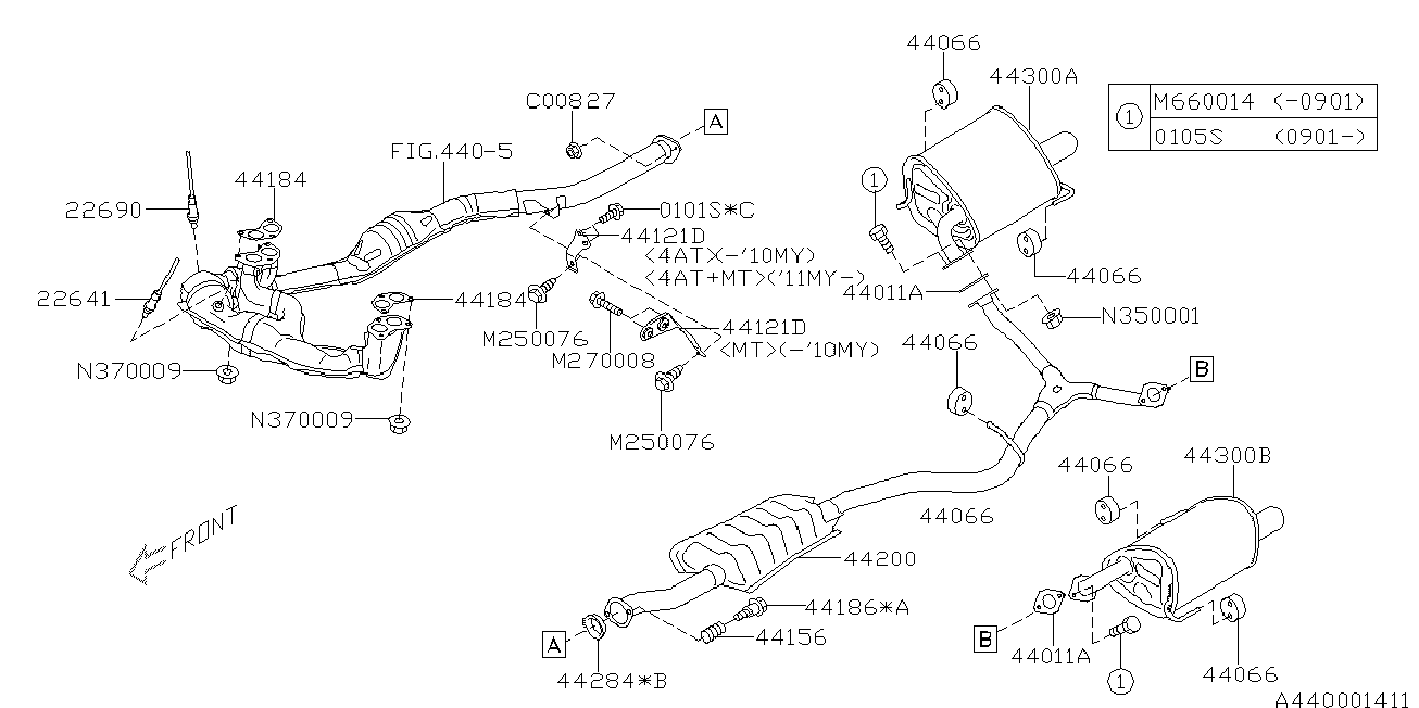 Subaru 22690AA810 - Sonda Lambda parts5.com