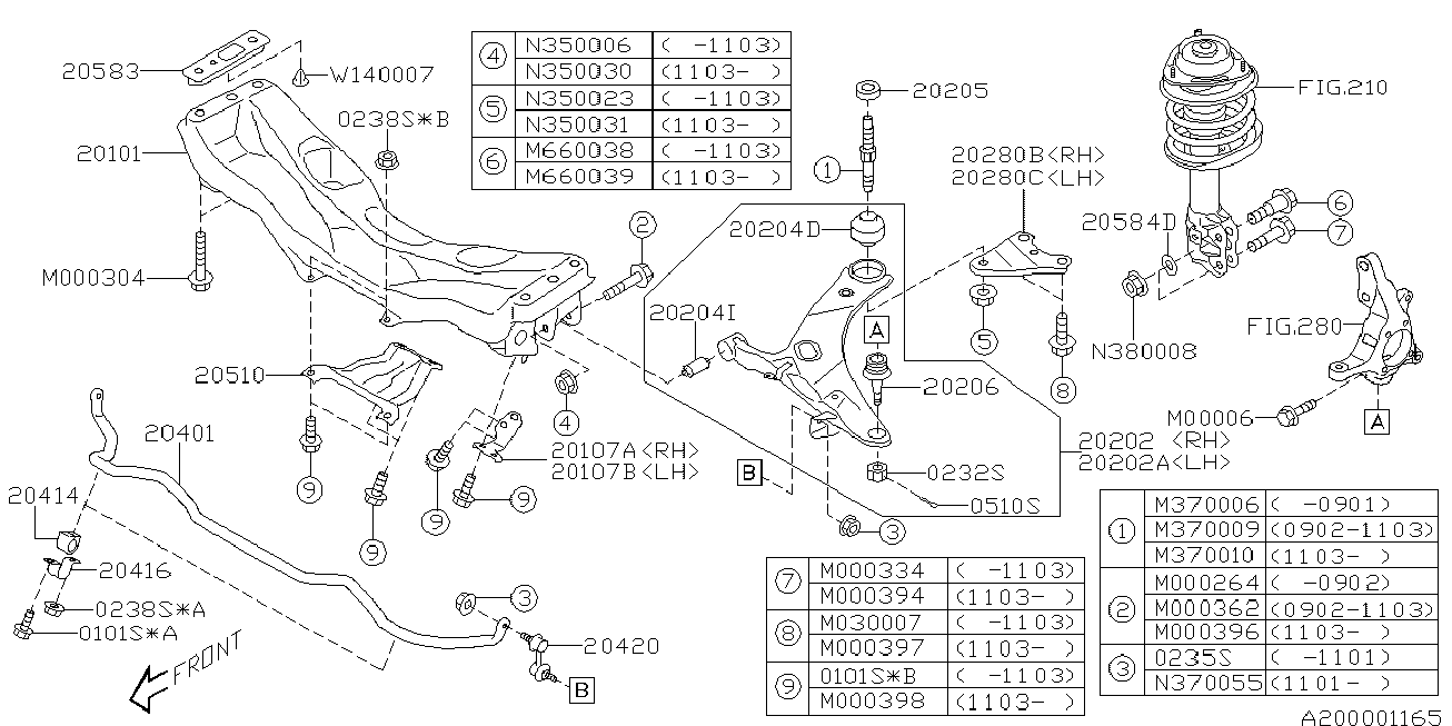 Subaru 20202 SC010 - Ψαλίδι, ανάρτηση τροχών parts5.com