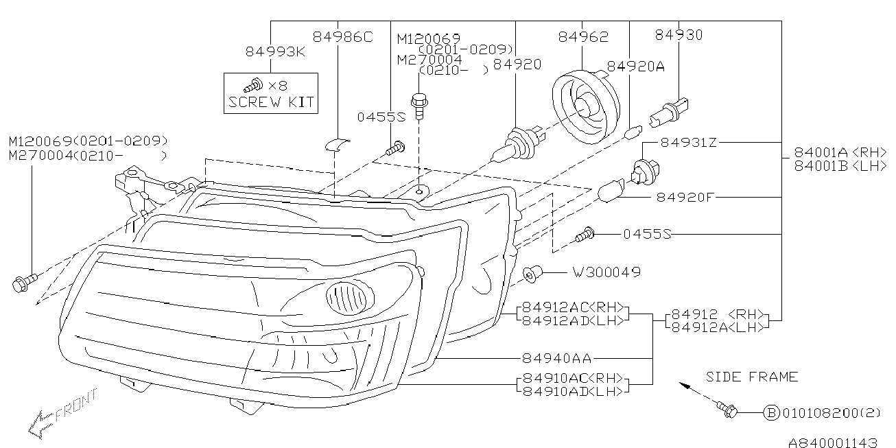 Subaru 84920AA070 - Hõõgpirn,udutuled parts5.com