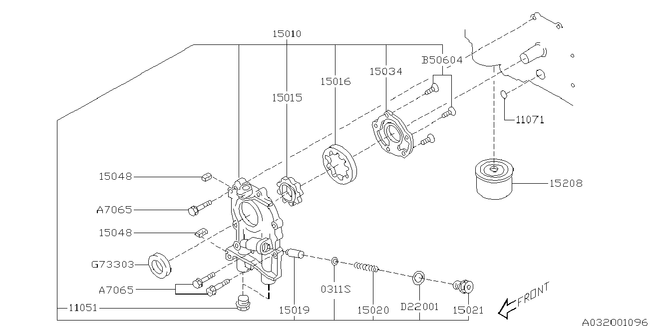 MAZDA 15208AA080 - Oil Filter parts5.com