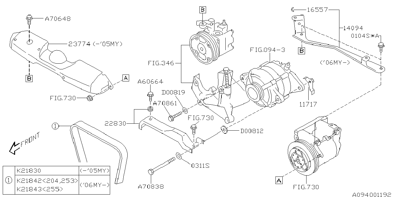 Subaru 80921-8300 - Ιμάντας poly-V parts5.com