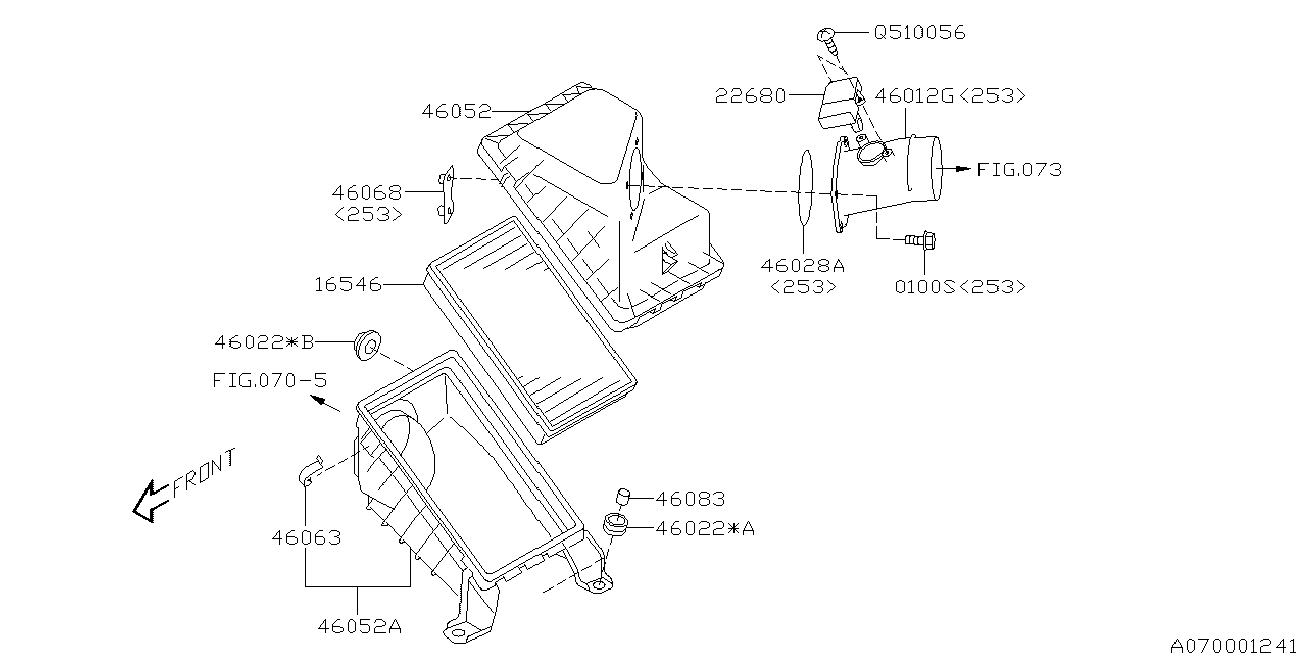 Subaru 16546AA020 - Filtru aer parts5.com