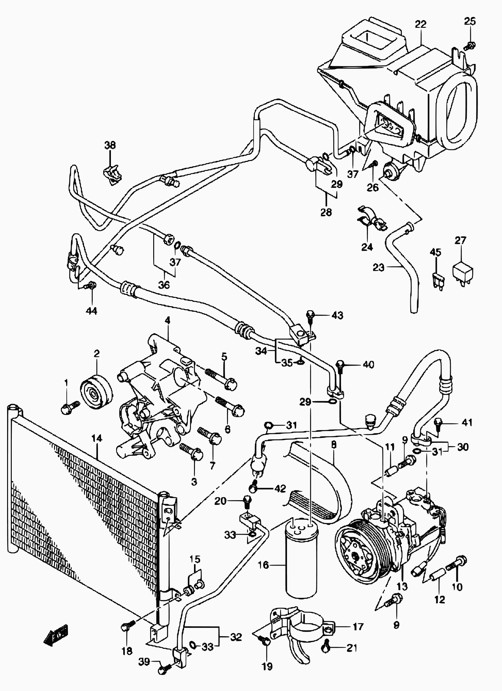 Suzuki 49170-84A80 - Паразитна / водеща ролка, пистов ремък parts5.com