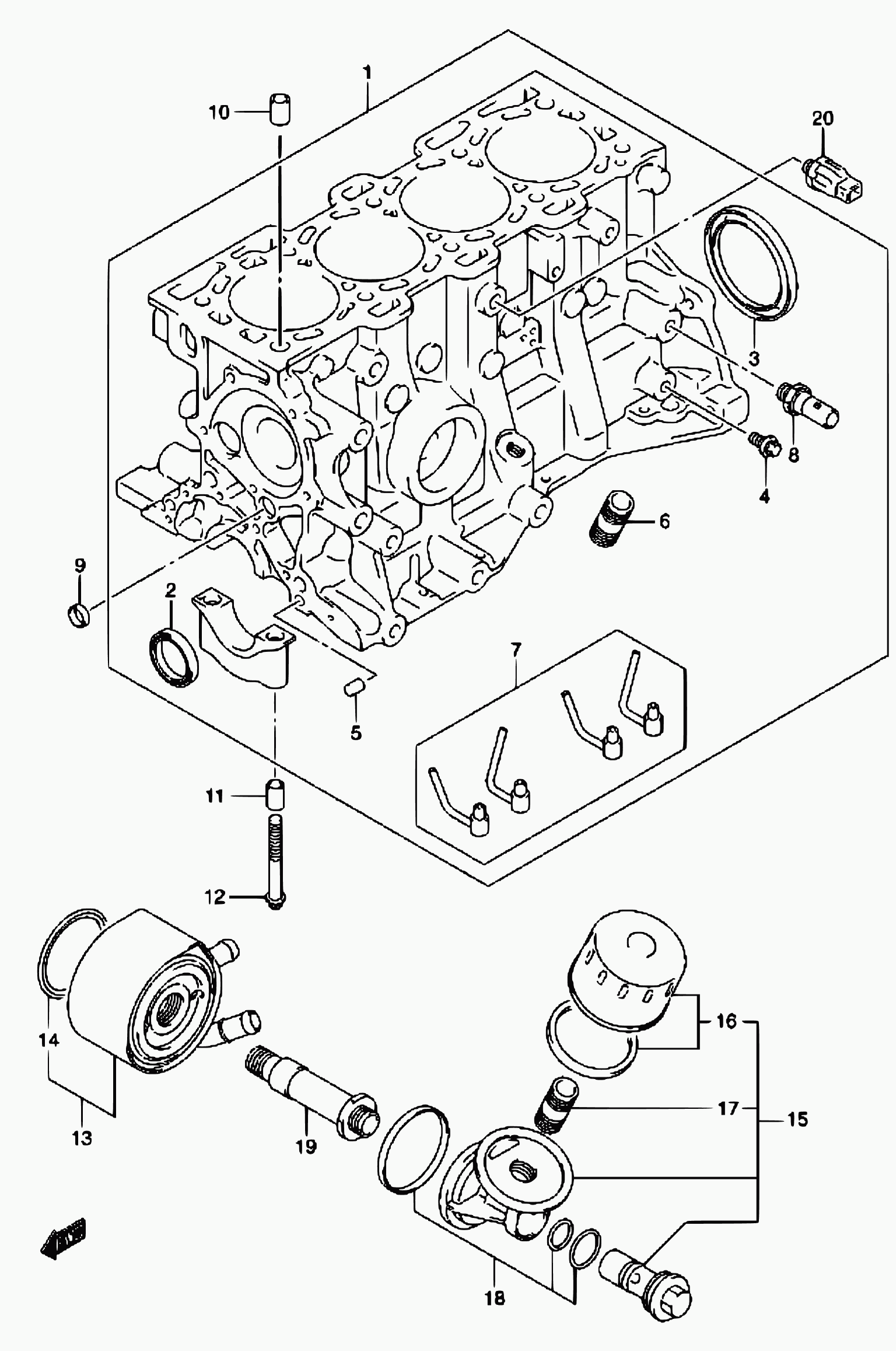 Suzuki 16510-84A10 - Φίλτρο λαδιού parts5.com