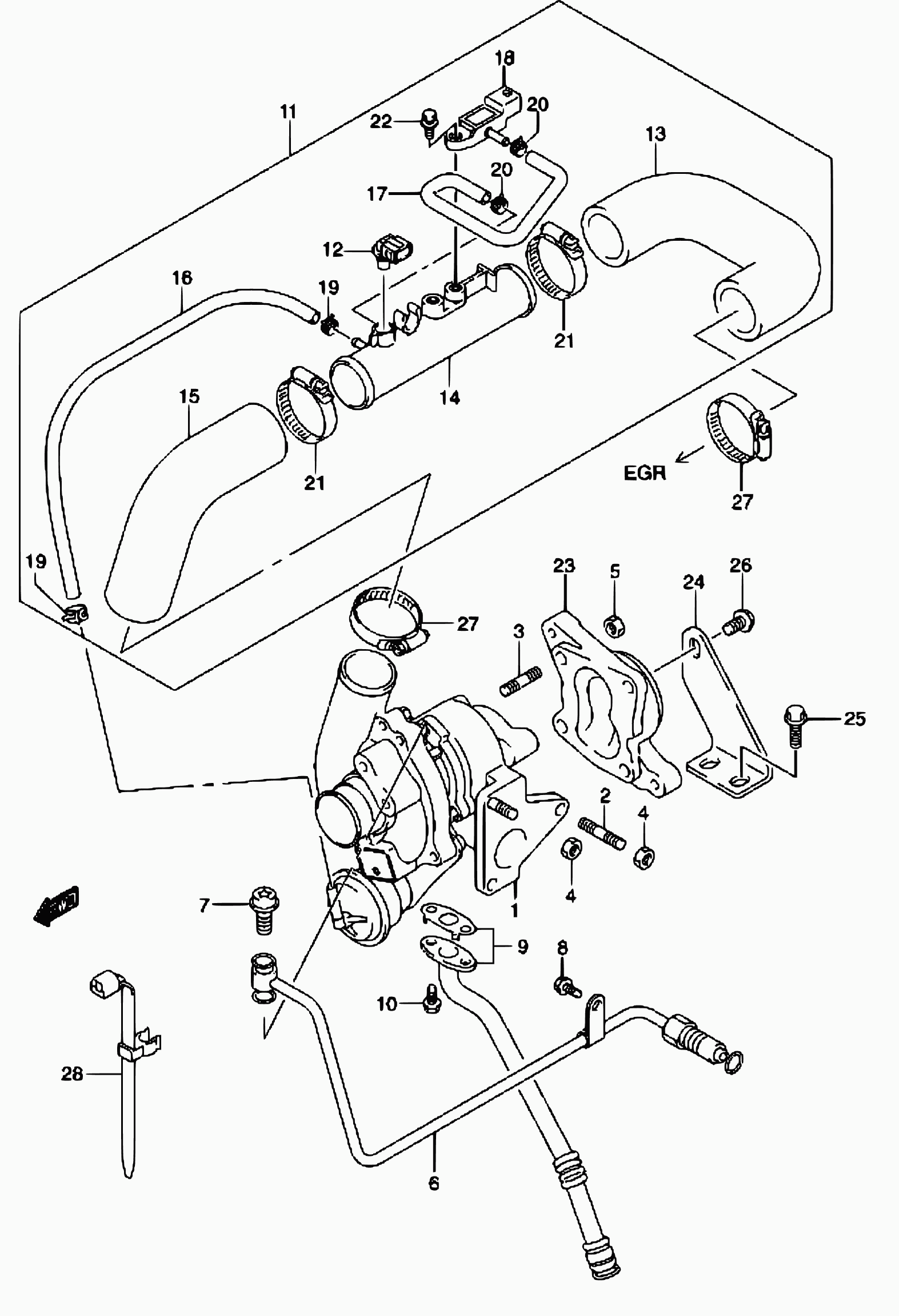 Suzuki 13650-84A00 - Sensor, coolant temperature parts5.com