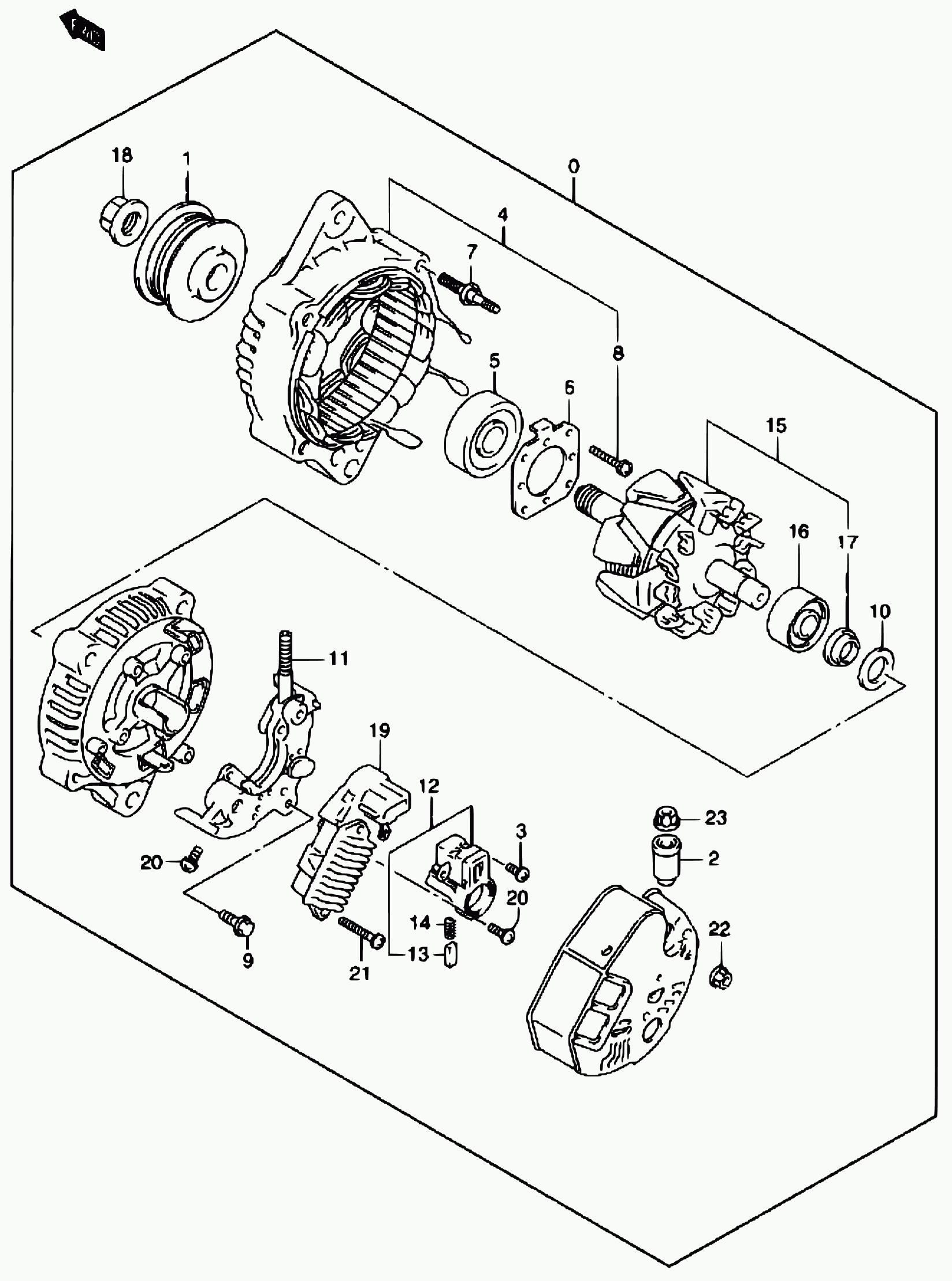 Suzuki 31400-81A00 - Generator / Alternator parts5.com