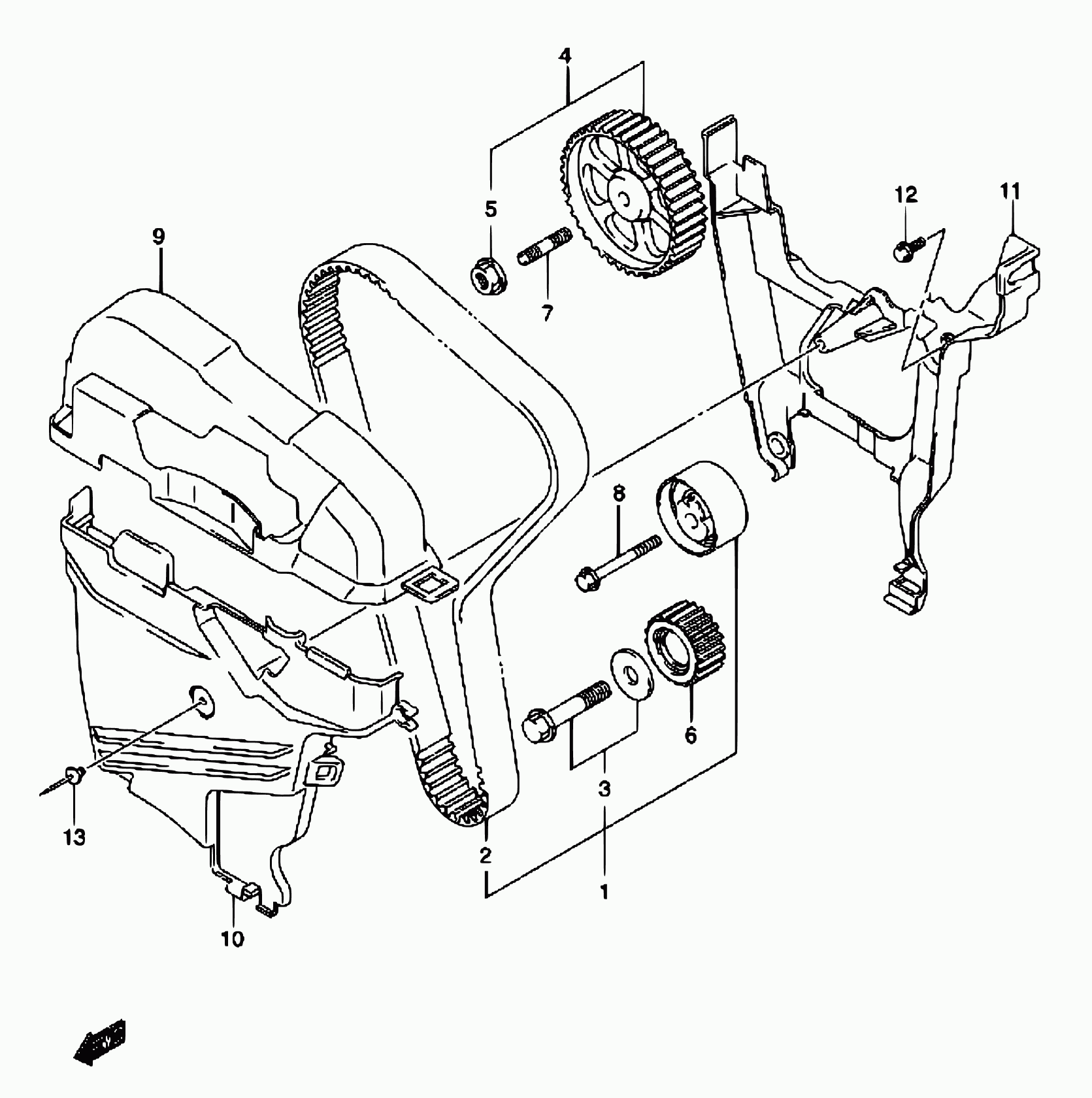 Suzuki 12760-84A00 - Komplet zupčastog remena parts5.com