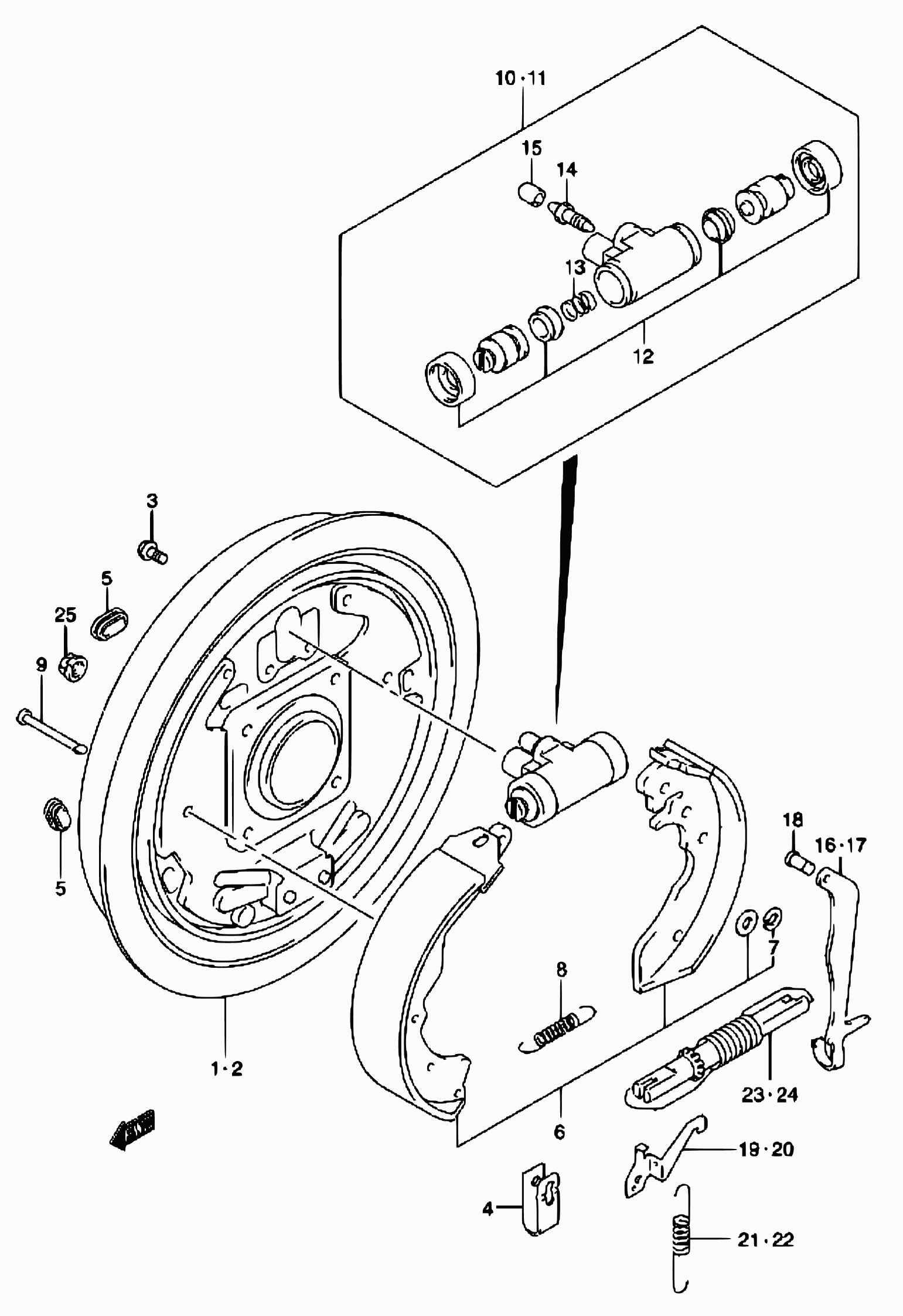 Bedford 53200-81A11 - Спирачна челюст parts5.com