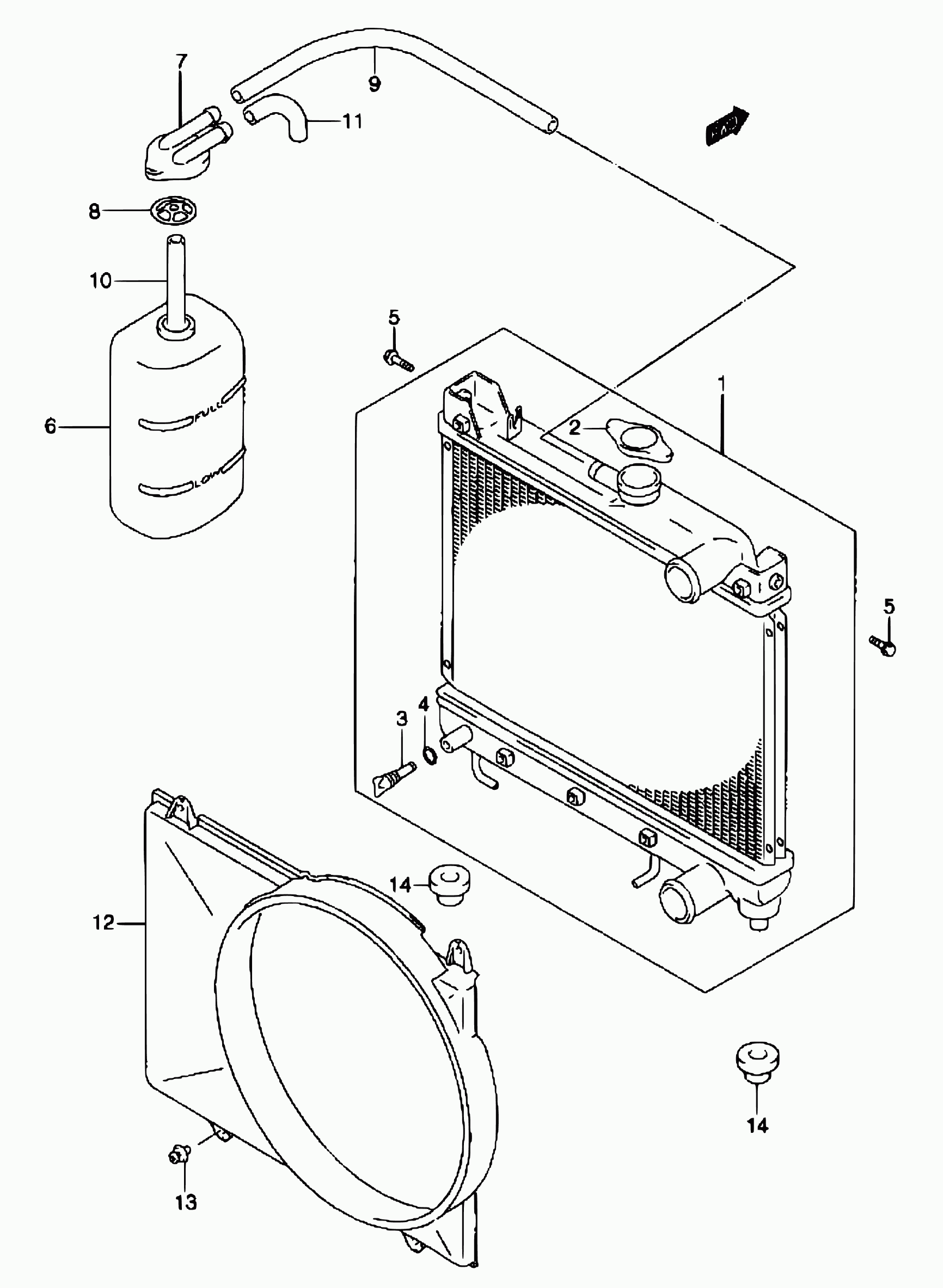 Subaru 17920-82A00 - Zárófedél, hűtő parts5.com