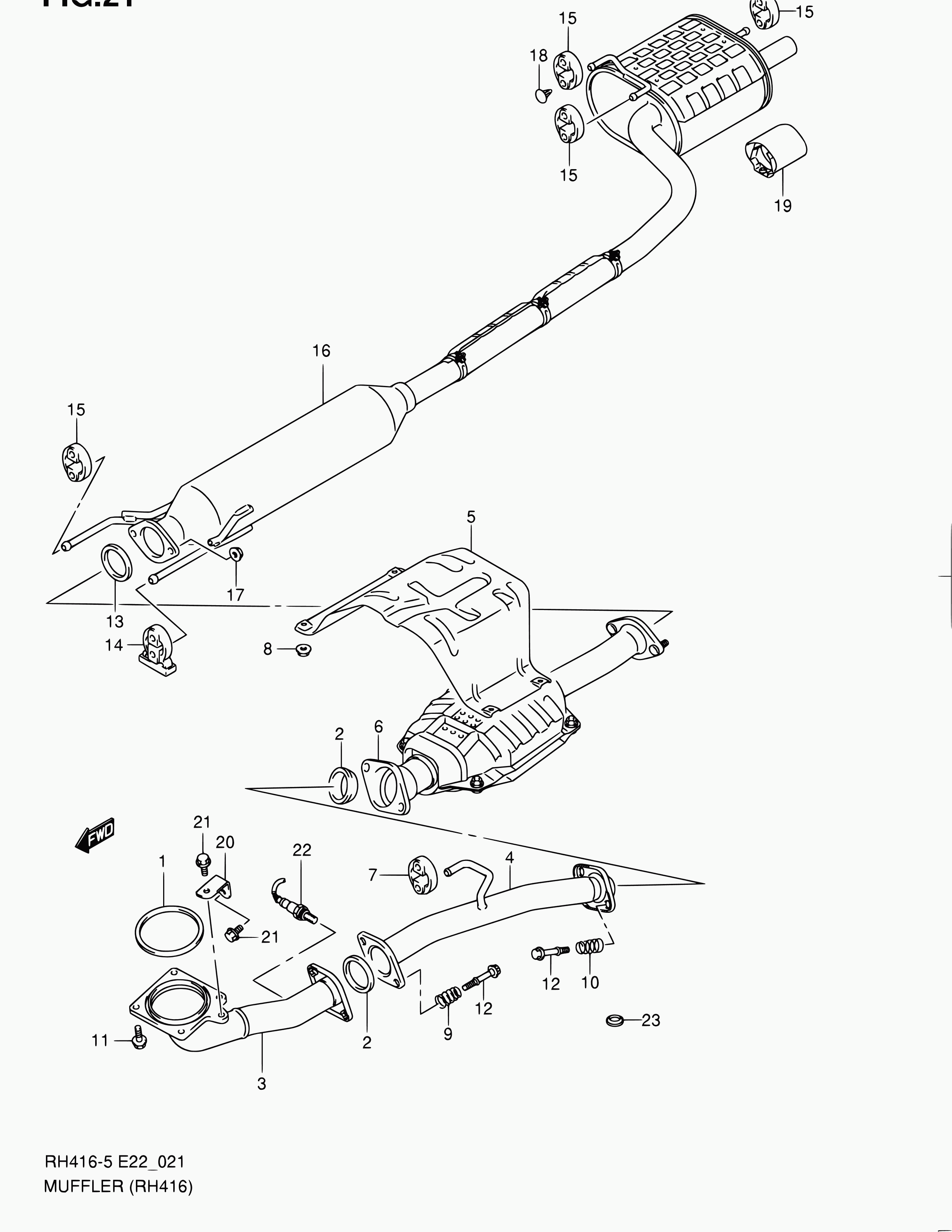 Subaru 14281-70H00 - Lagerbuchse, Stabilisator parts5.com