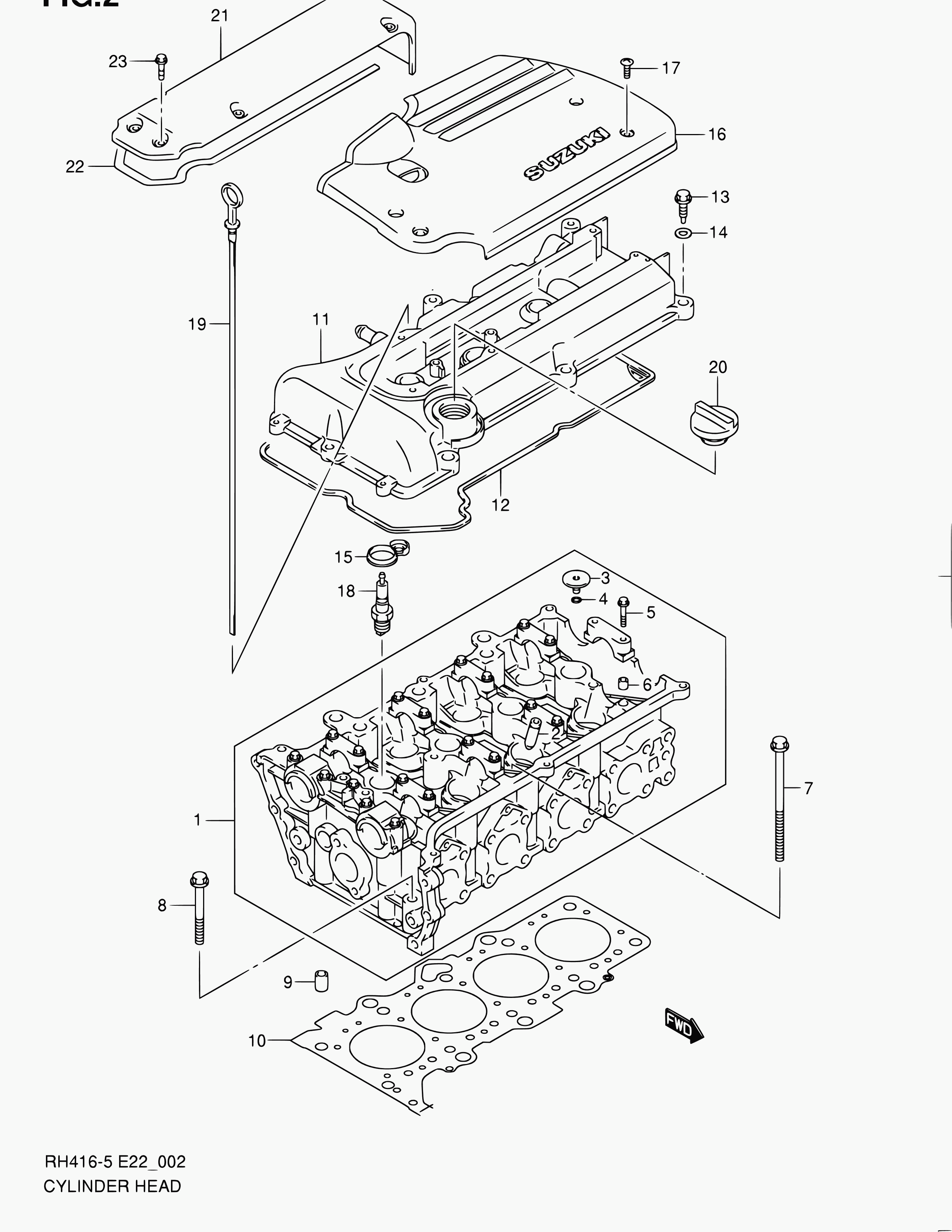 Suzuki 09482-00550 - Sytytystulppa parts5.com