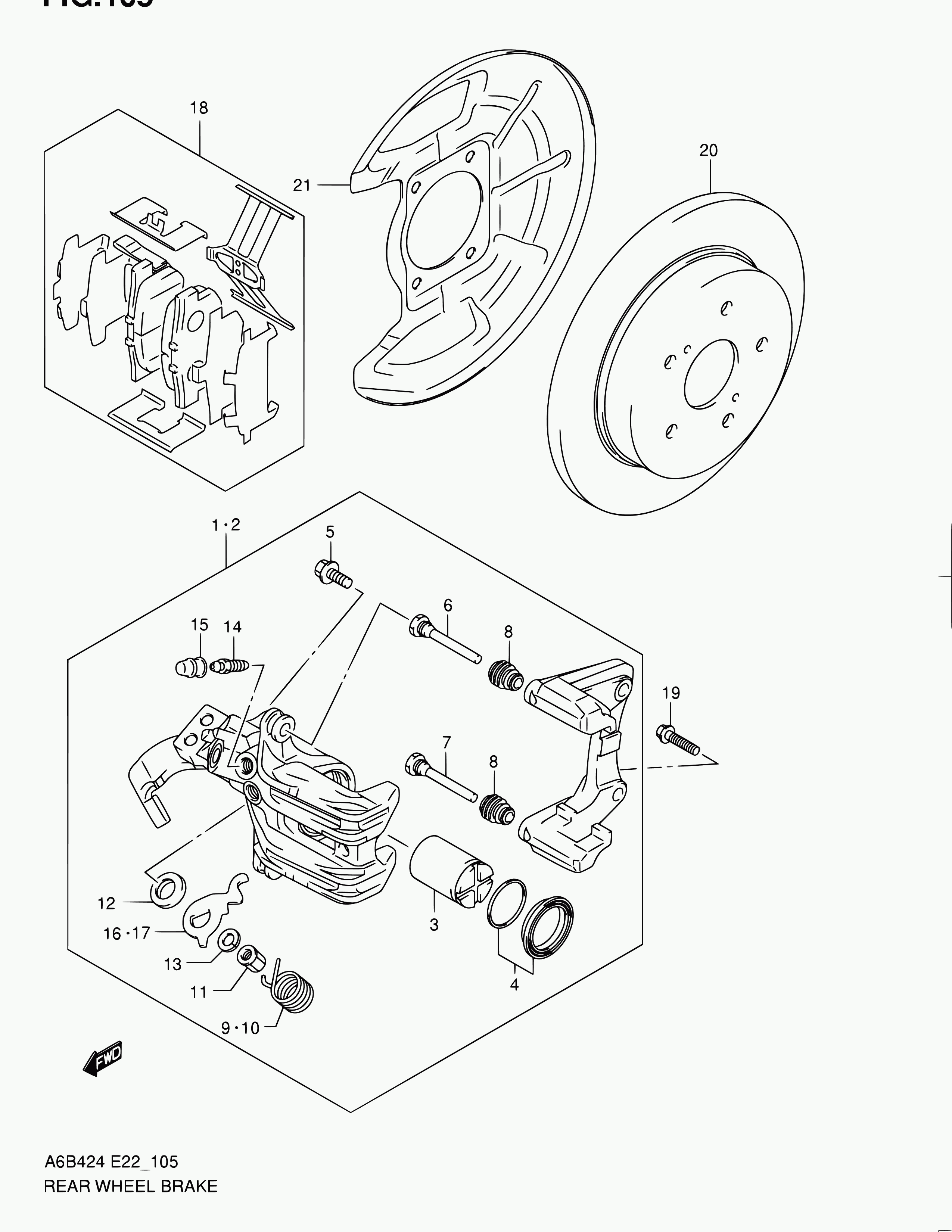 Suzuki 55800-57L50 - Set placute frana,frana disc parts5.com