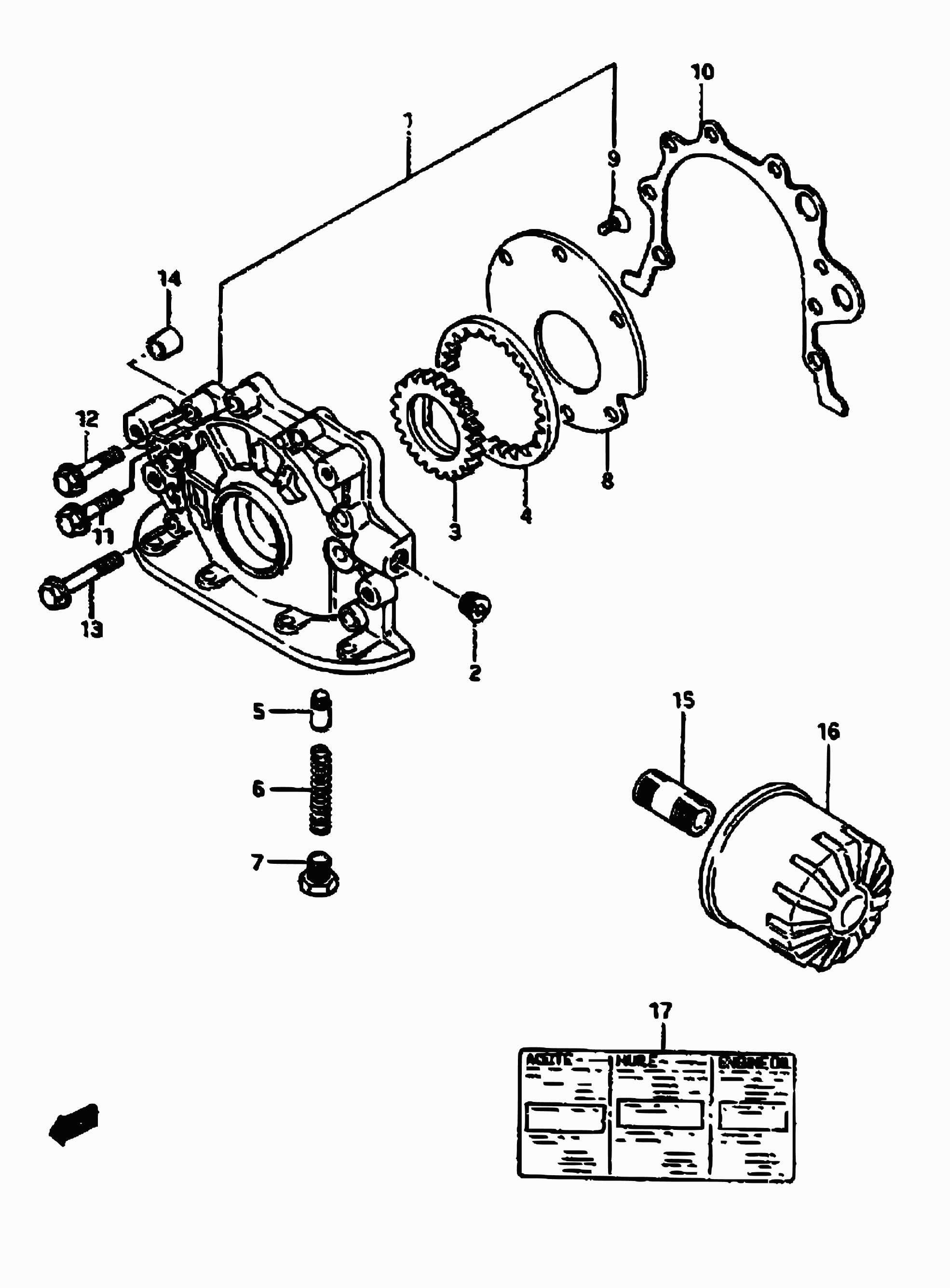 Daihatsu 16510-73001 - Filter za ulje parts5.com