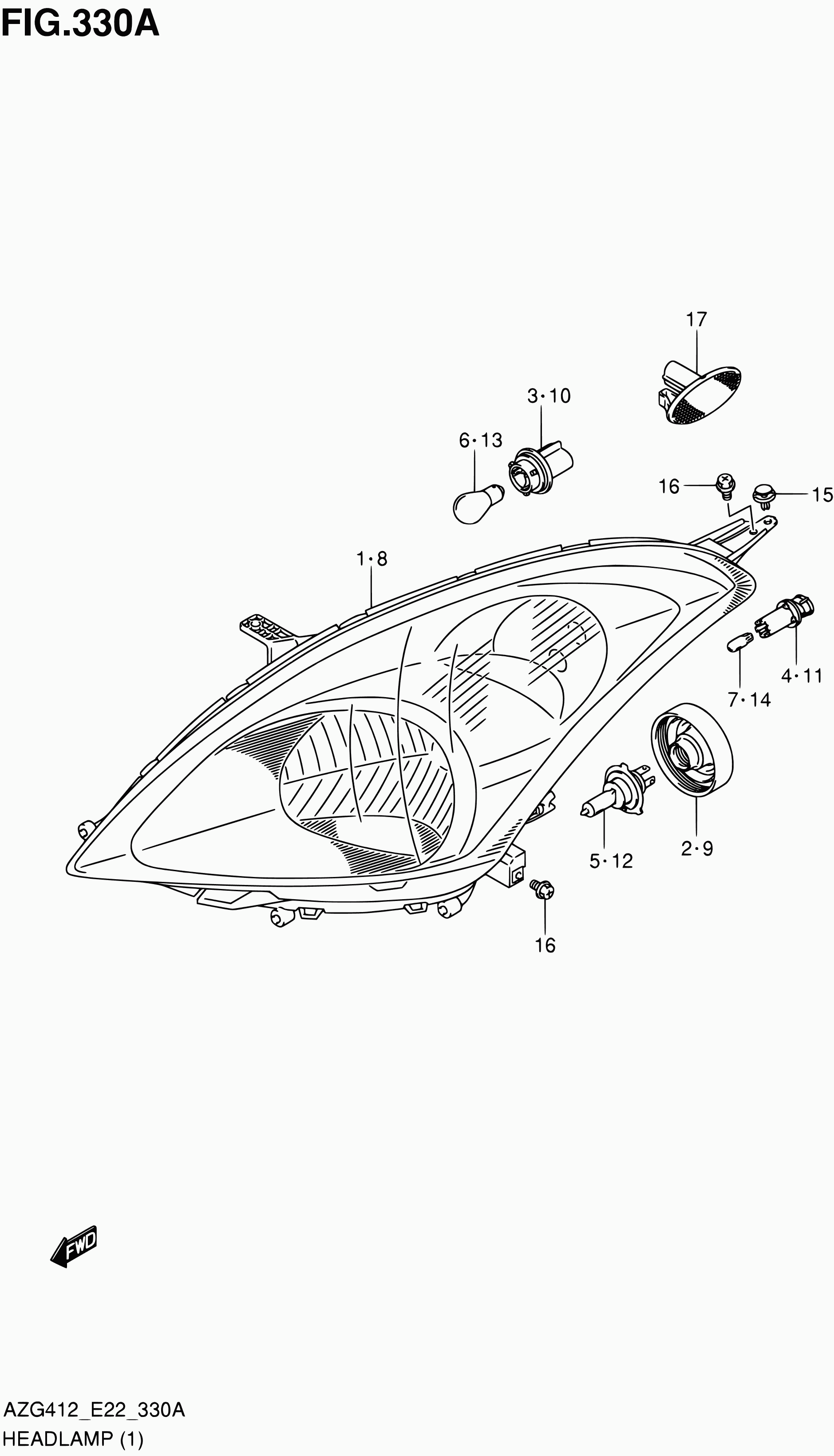 Suzuki 09471-12186 - Hõõgpirn parts5.com