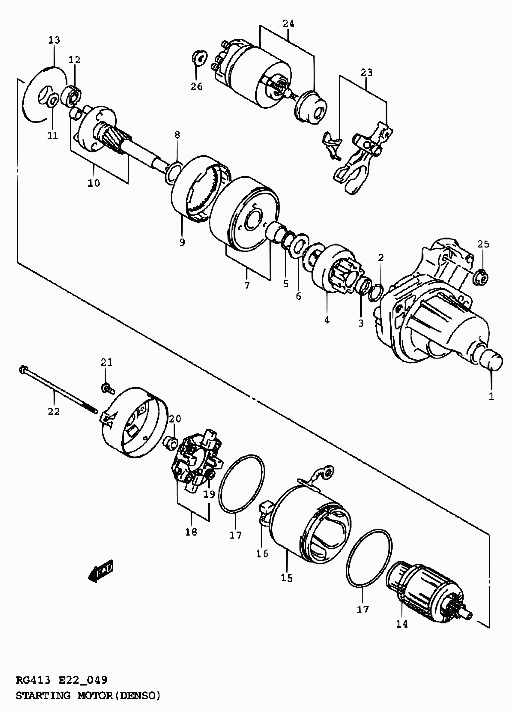 Suzuki 31100-80G00 - Starter parts5.com