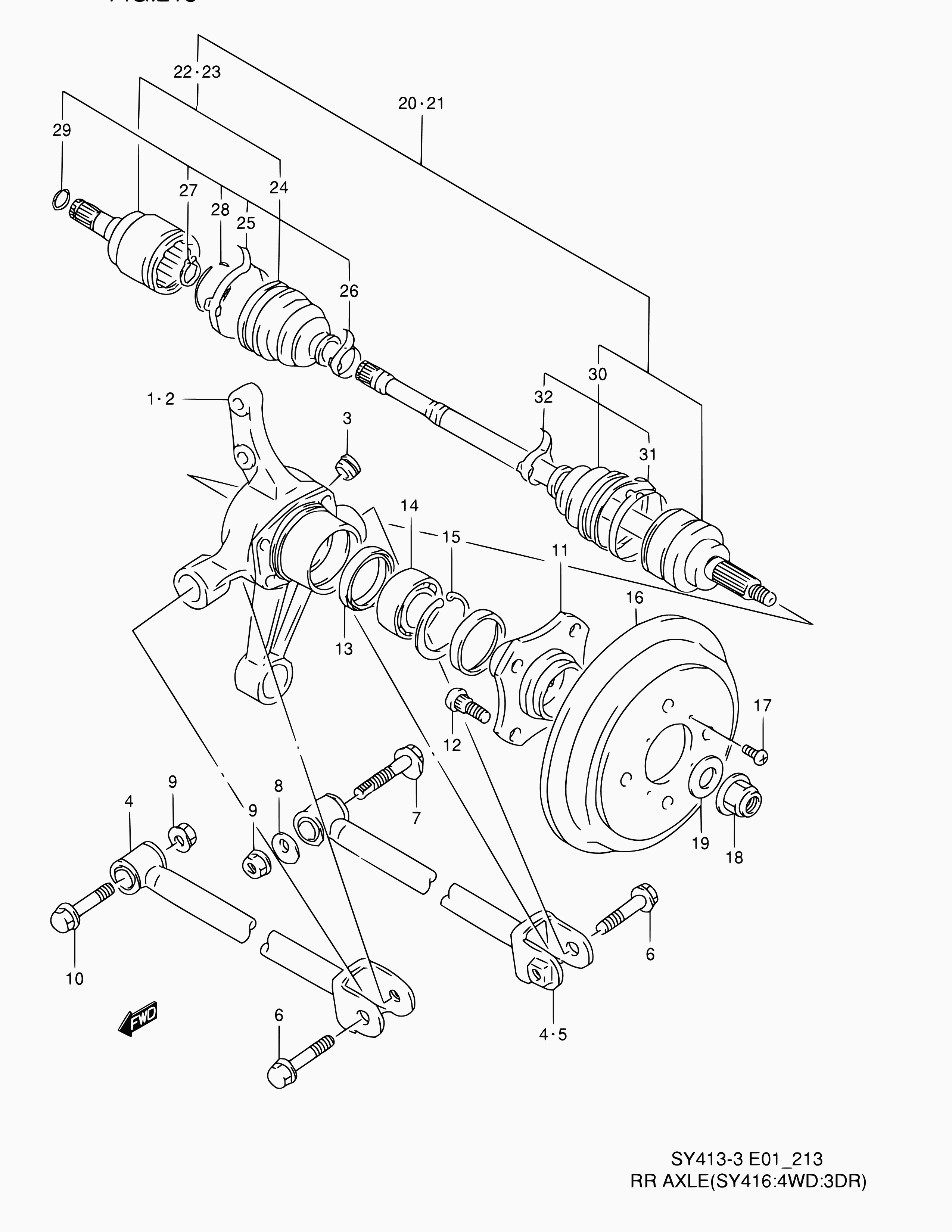 Suzuki 08331-41626 - Kerékcsapágy készlet parts5.com