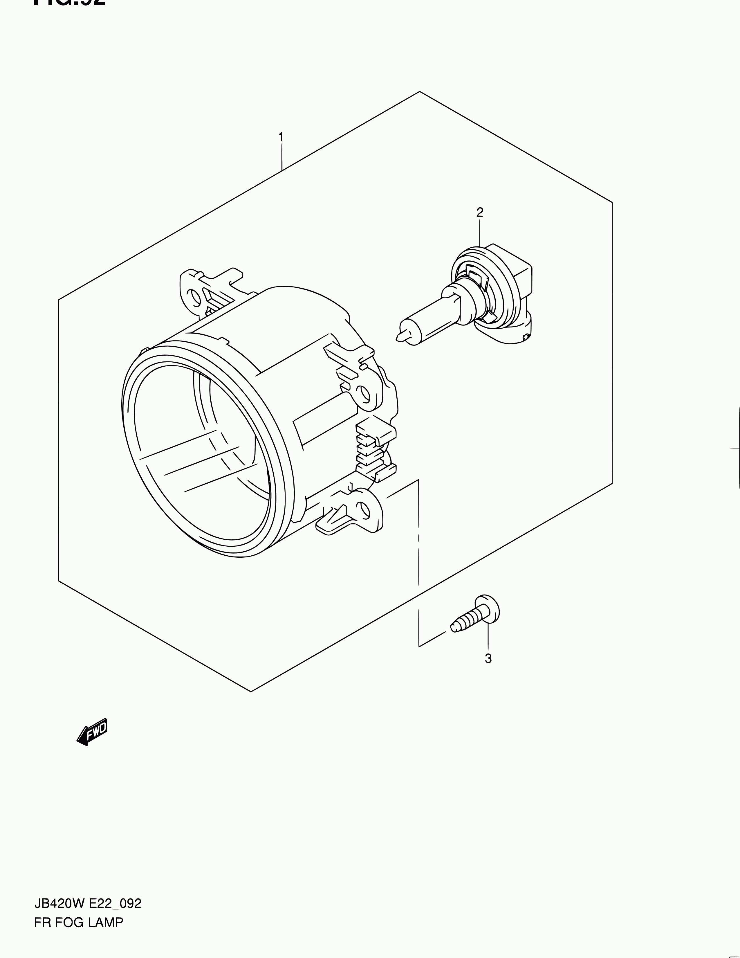 Suzuki 09471-12210 - Lámpara, faro antiniebla parts5.com