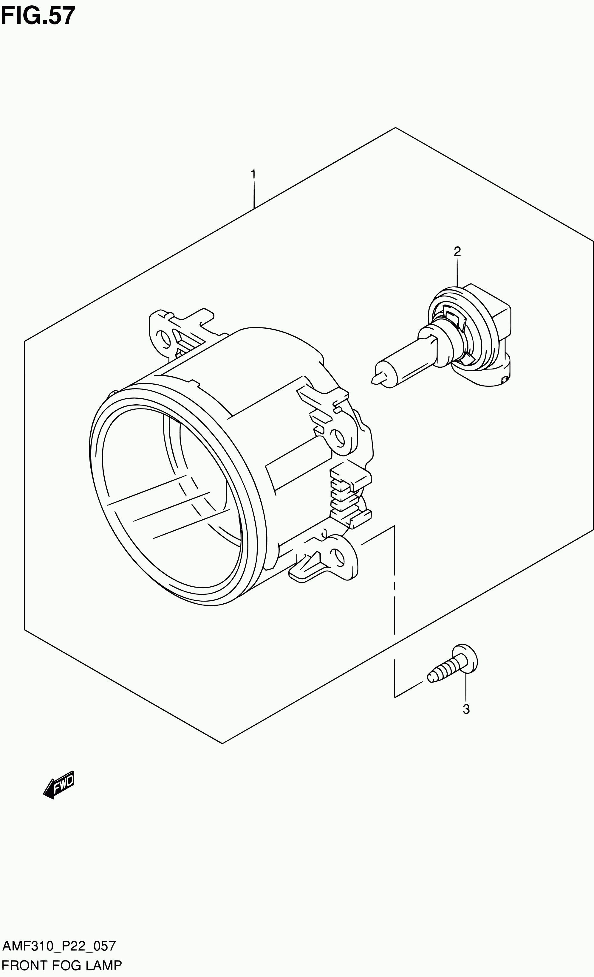 Suzuki 35500-63J04 - Фар за мъгла parts5.com