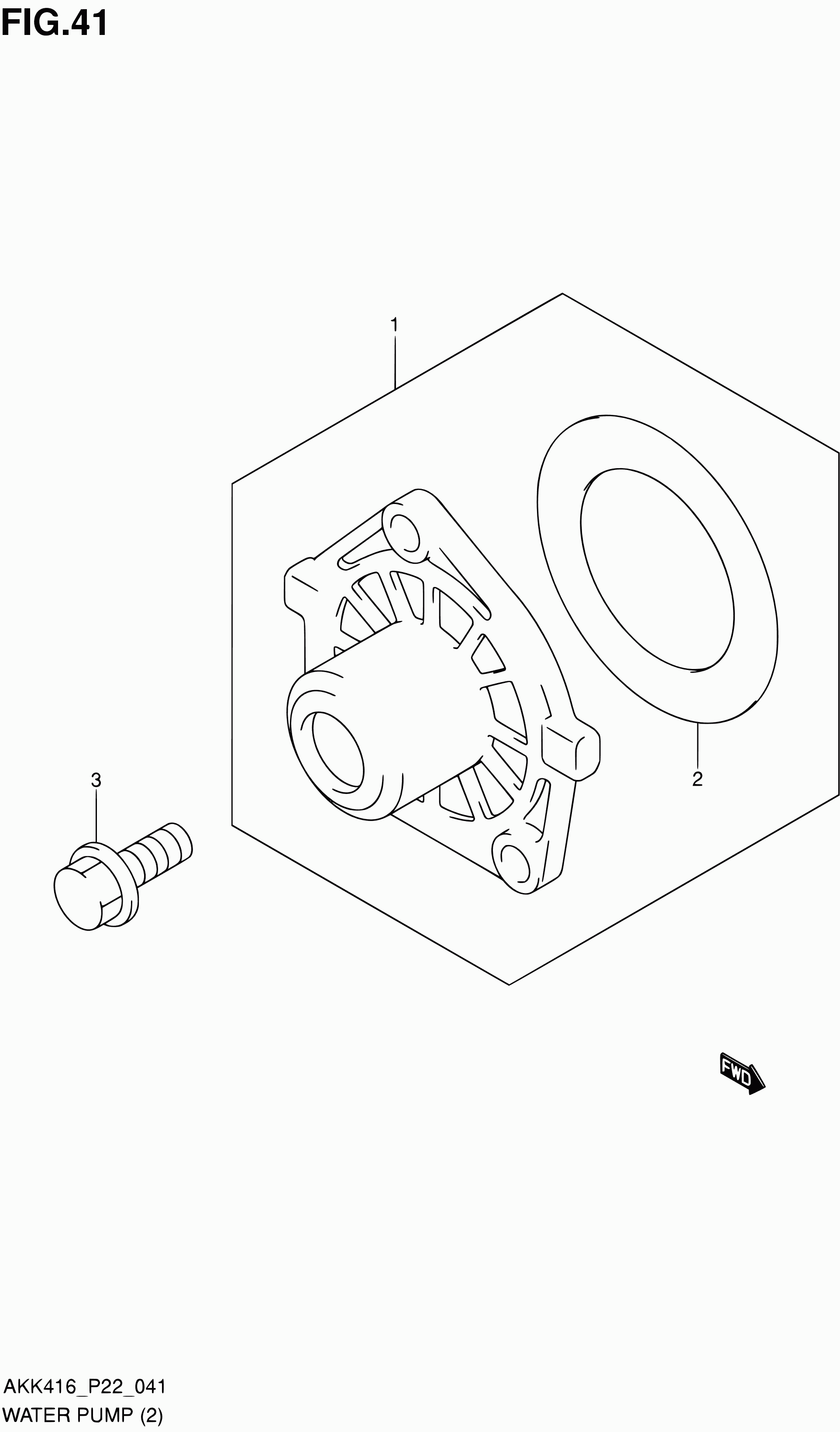 Suzuki 17400-79J81 - Vesipumppu + jakohihnasarja parts5.com