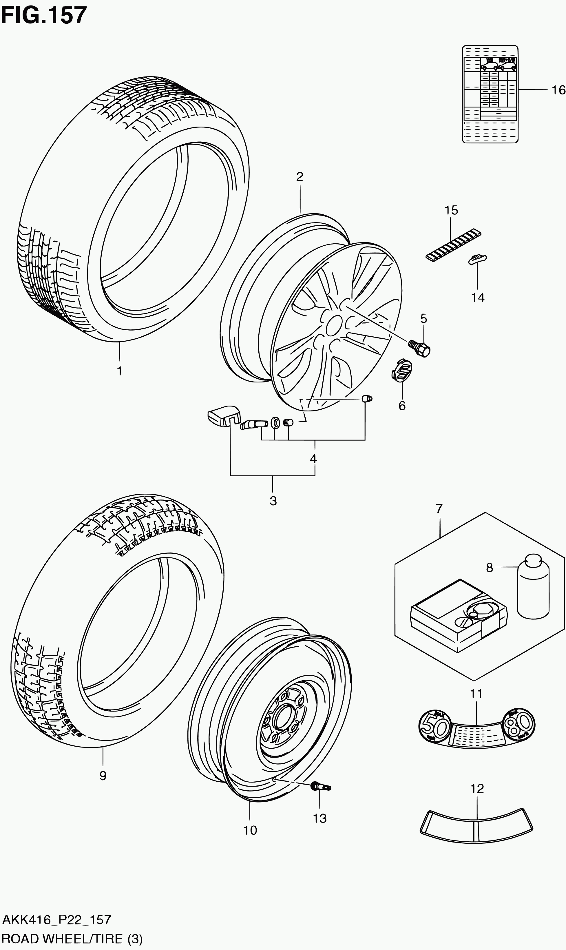 Suzuki 43139-61M00 - Senzor kolesa, Sistem za kontrolo pritiska v pnevmatikah parts5.com