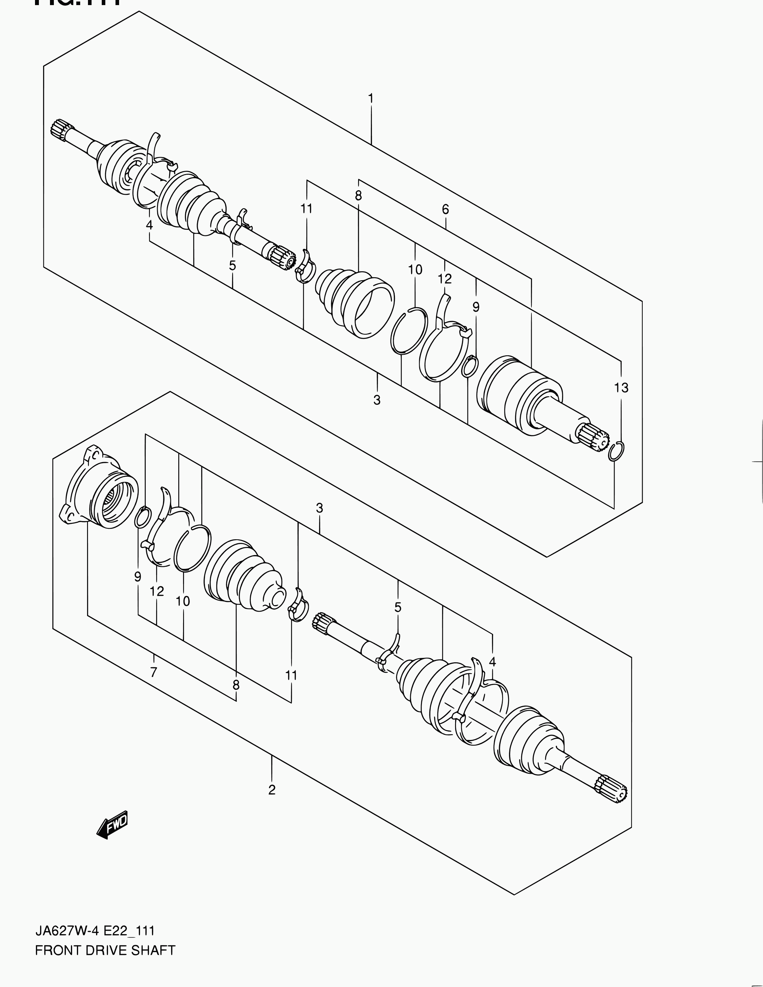 Suzuki 44119-54J00 - Burduf cauciuc, articulatie planetara parts5.com