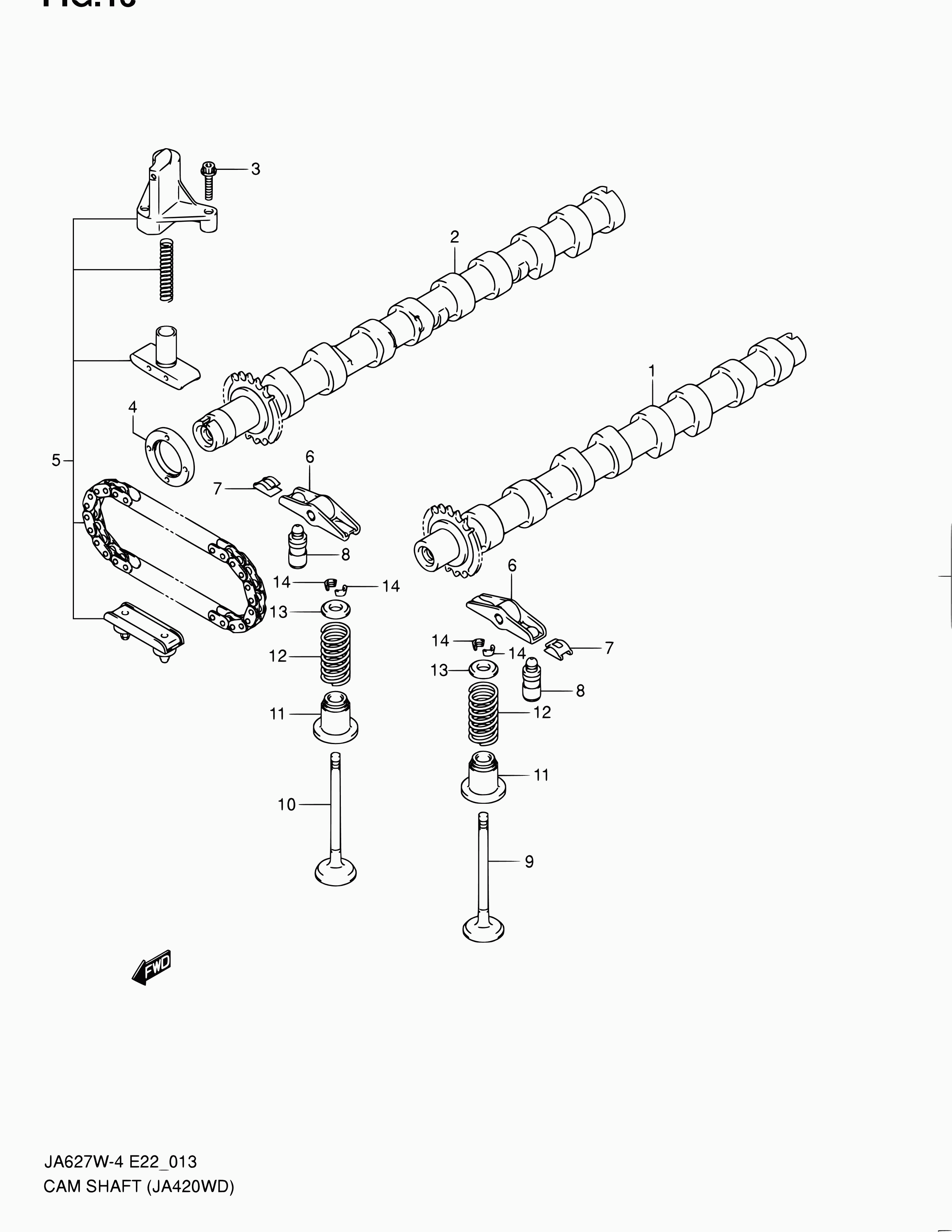 Suzuki 12919-67G00 - Уплотнительное кольцо, стержень клапана parts5.com