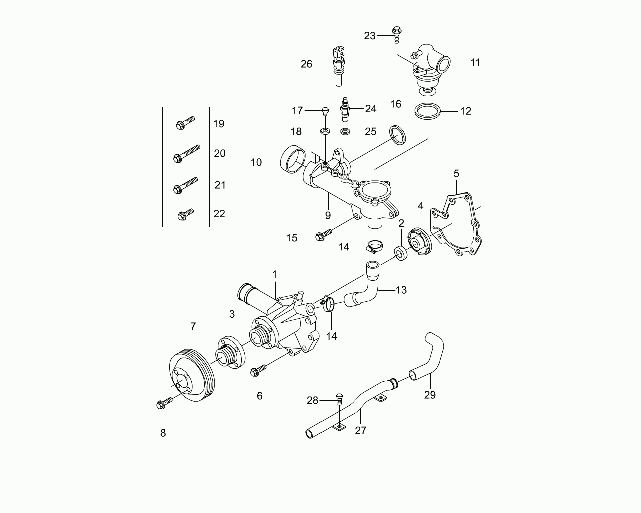 Ssangyong 0159972348 - Conta, termostat parts5.com