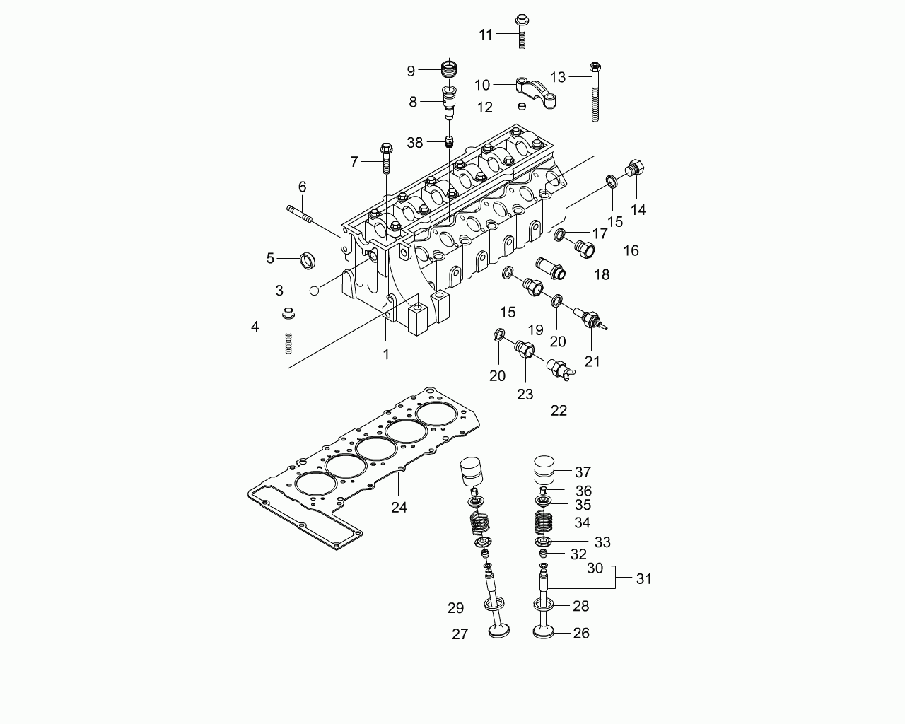 DAEWOO 6610533058 - Bague d'étanchéité, tige de soupape parts5.com