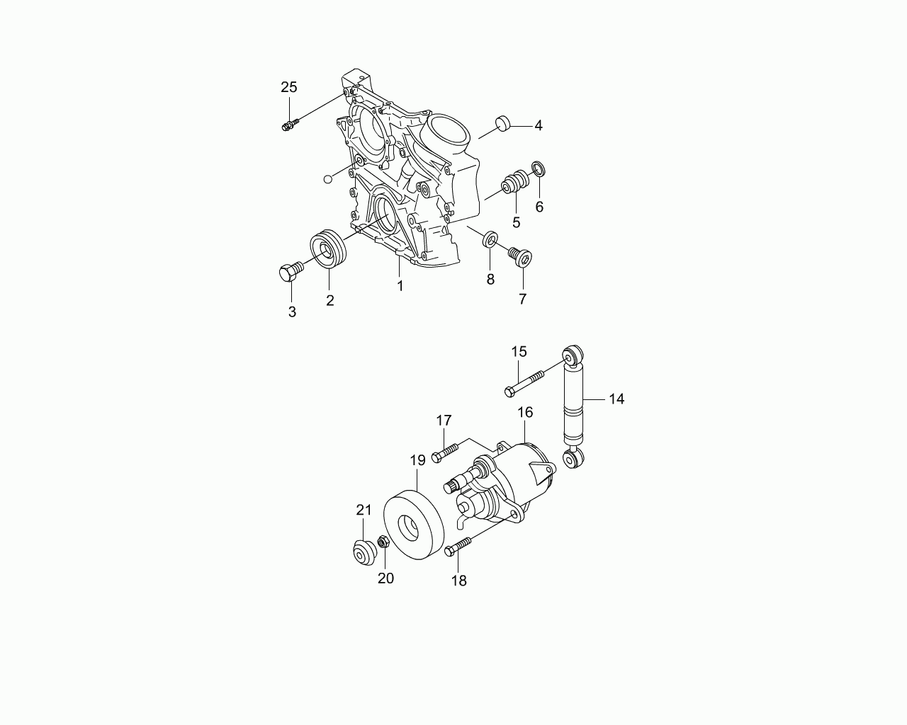 Mercedes-Benz 1112000070 - Deflection / Guide Pulley, v-ribbed belt parts5.com