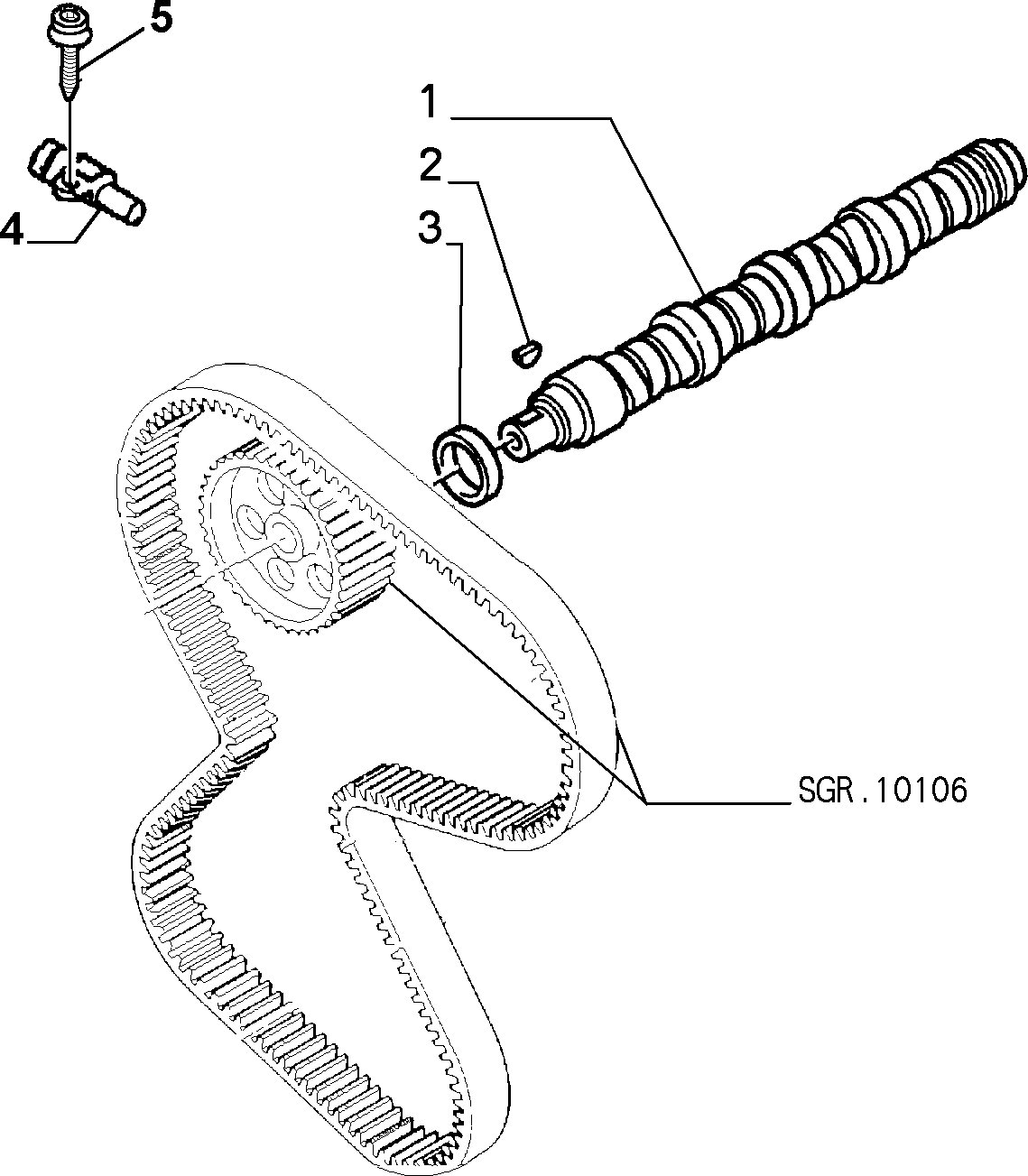 CITROËN/PEUGEOT 9628559880 - Senzor,pozitie ax cu came parts5.com