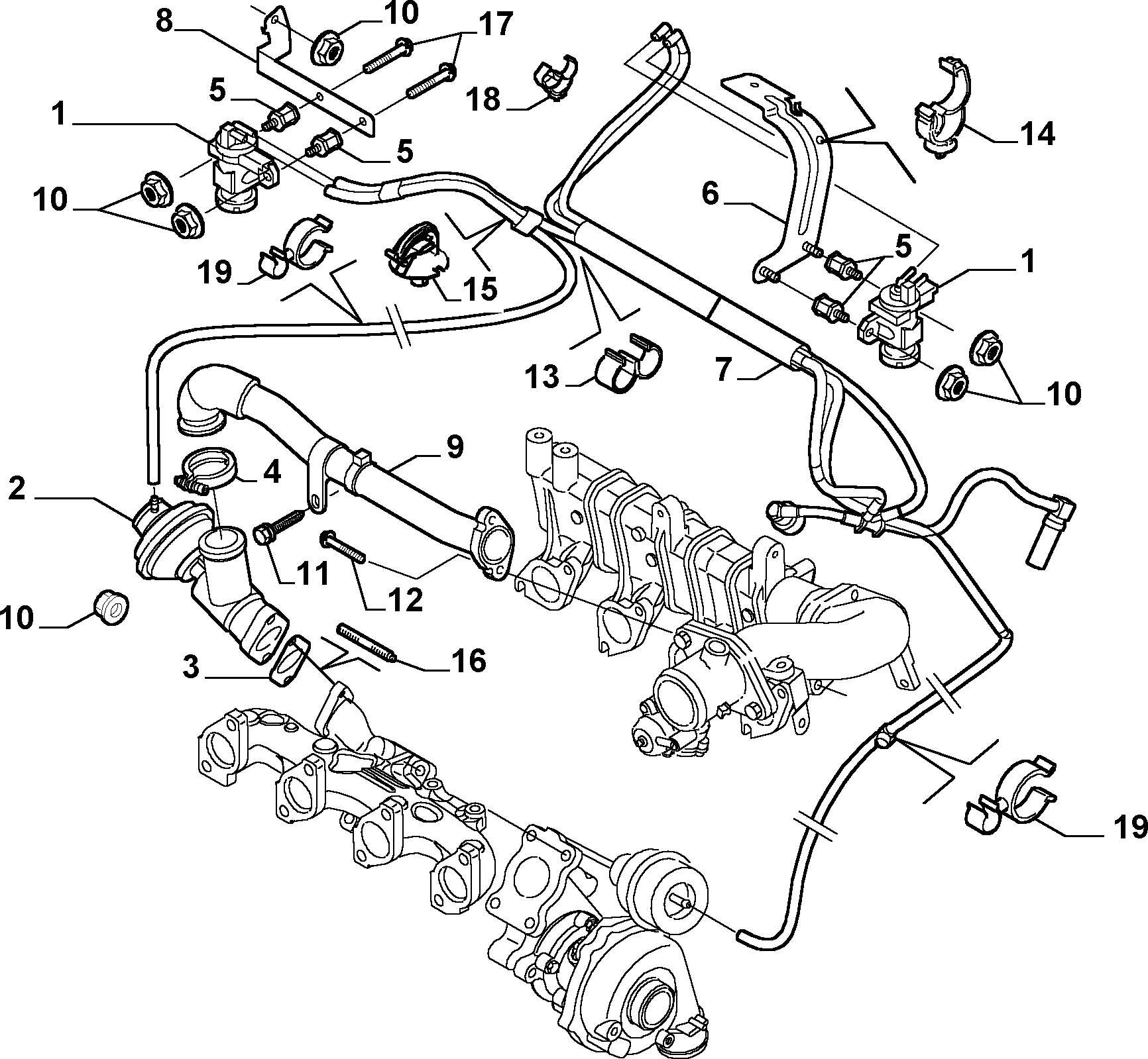 FIAT 9635651080 - Supapa EGR parts5.com