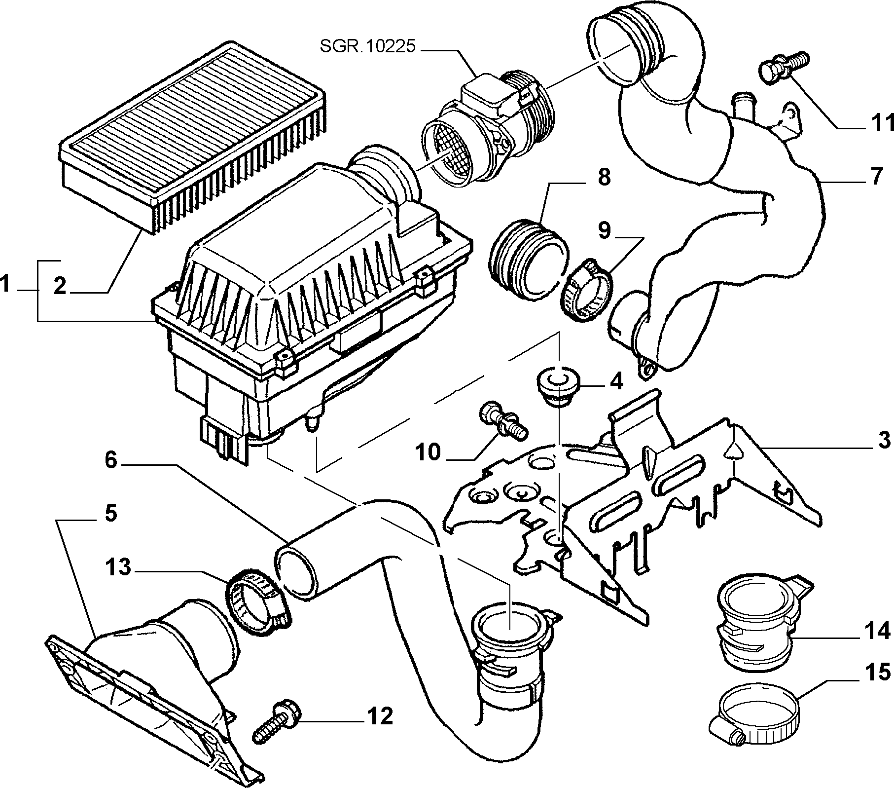 FIAT 9463624880 - Filter za vazduh parts5.com