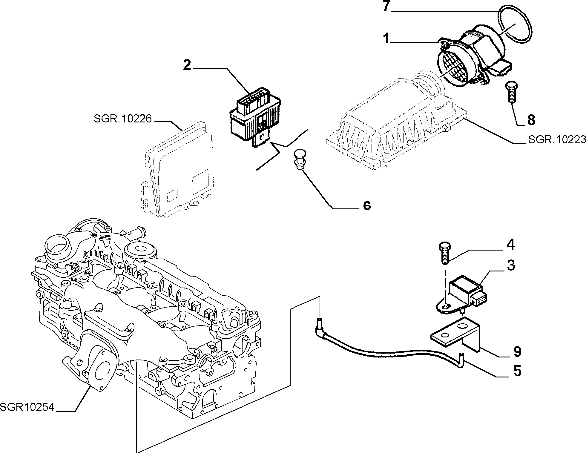 CITROËN/PEUGEOT 9629471080 - Senzor debit aer parts5.com