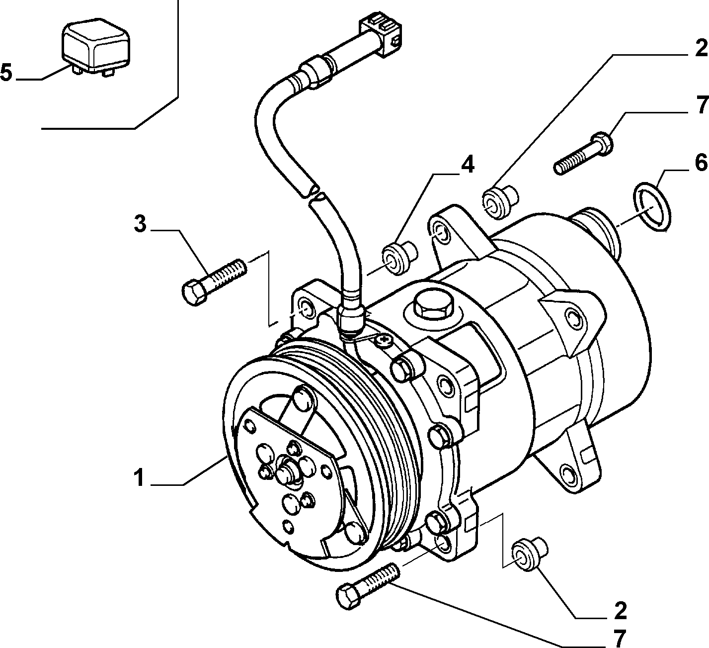 PEUGEOT 96.404.864.80 - Συμπιεστής, συστ. κλιματισμού parts5.com