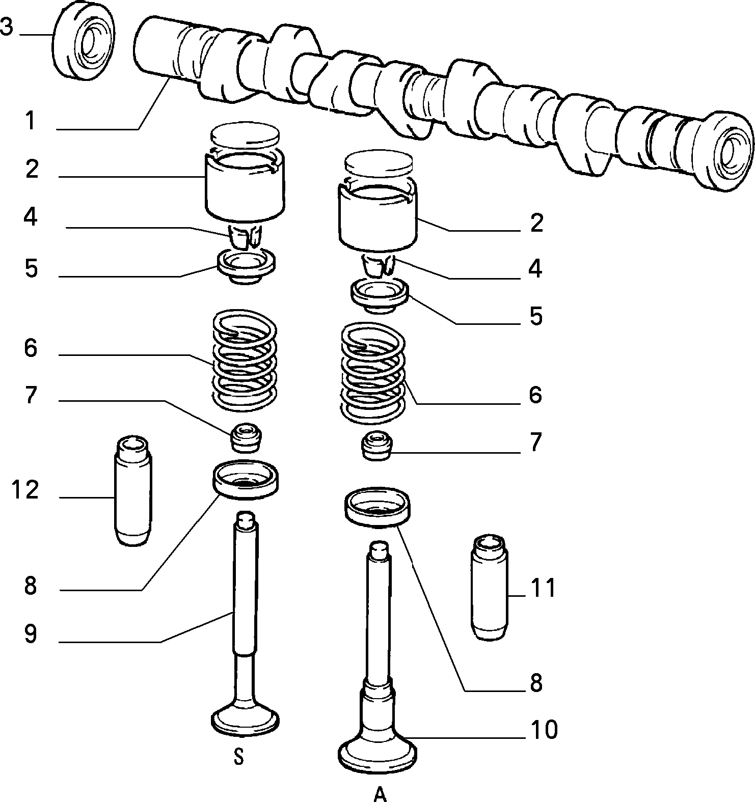 FIAT 46440885 - Conta, supap şaftı parts5.com