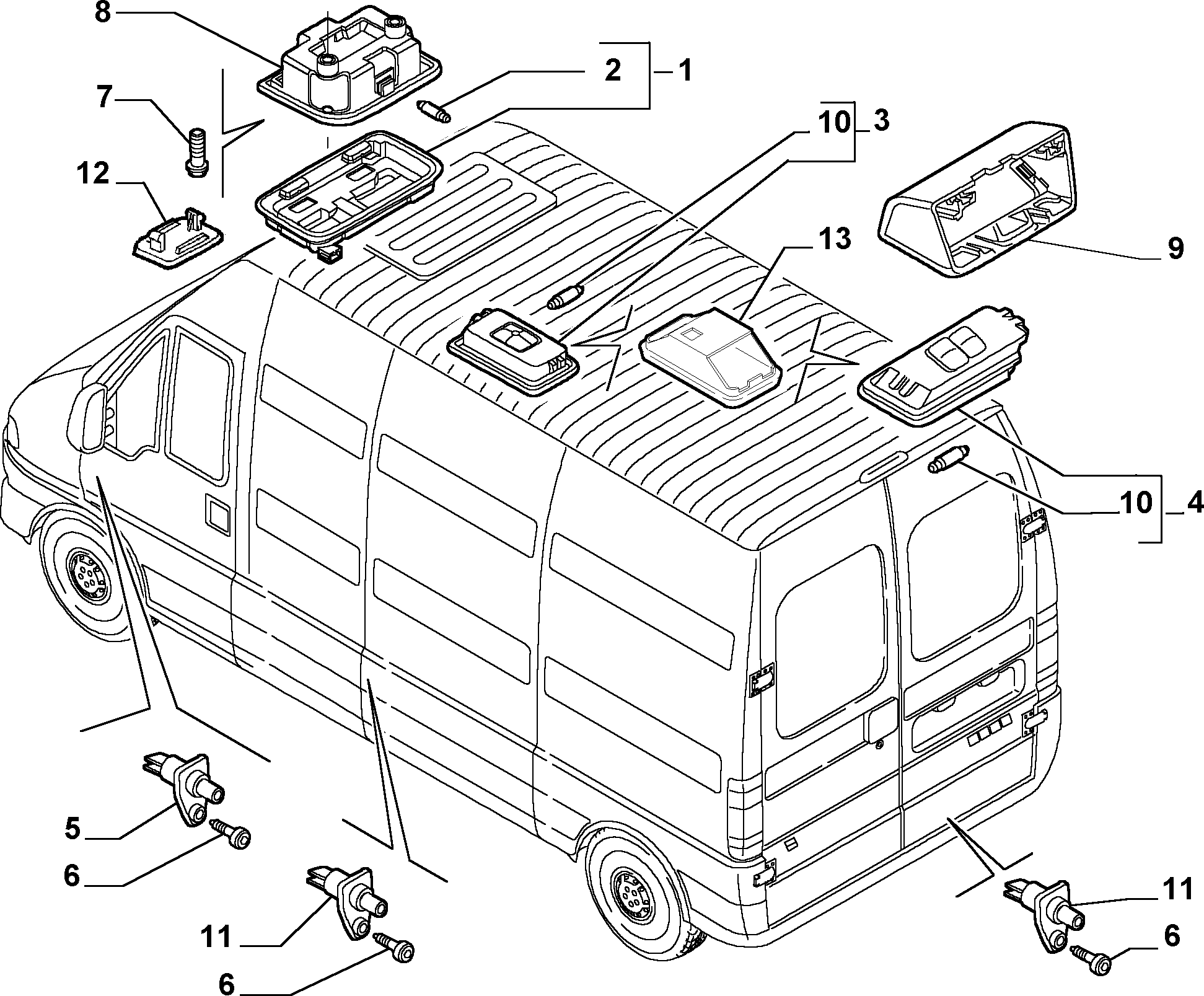 FIAT 71718217 - Hõõgpirn, ääre / gabariittuli parts5.com