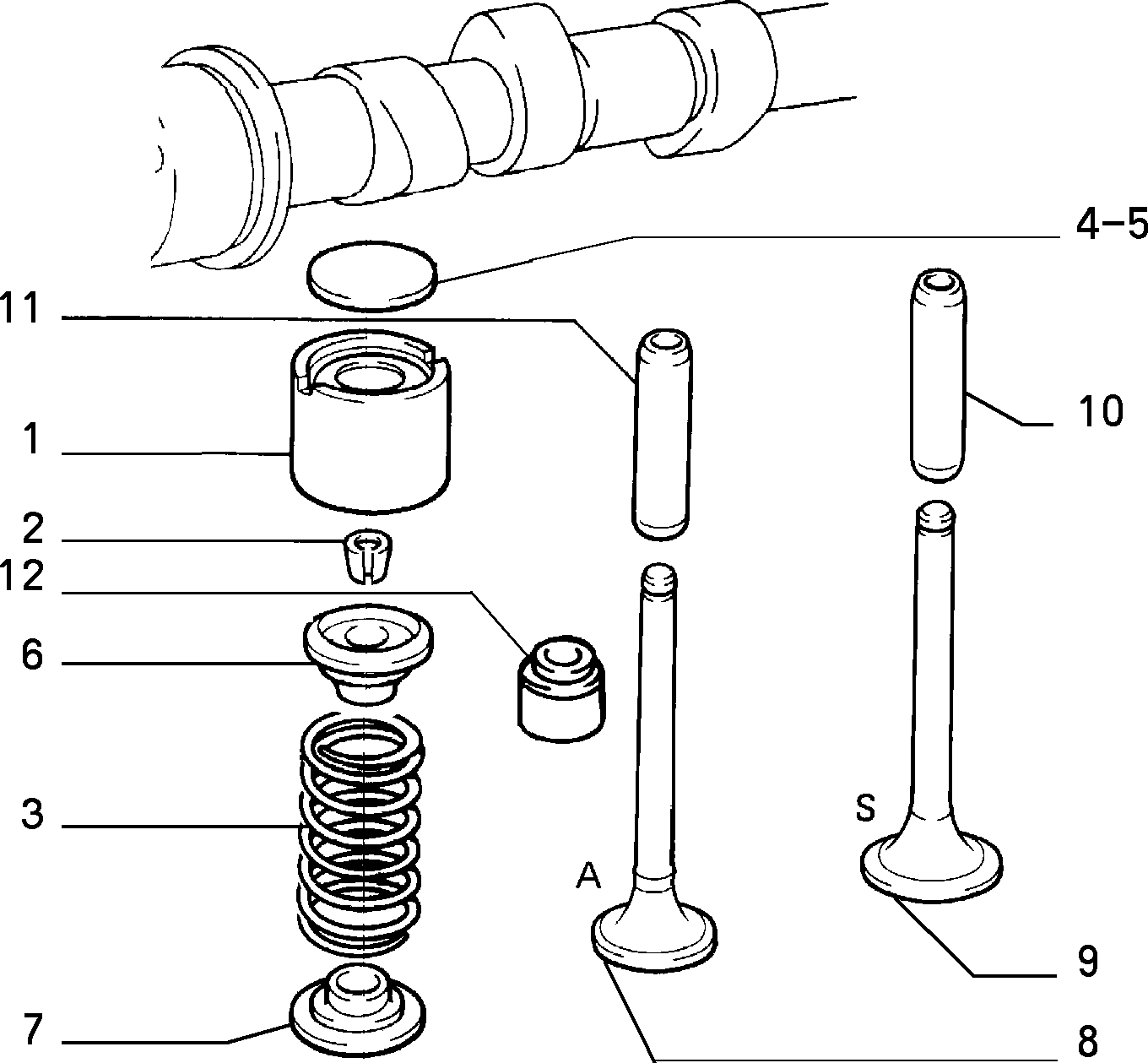 Alfa Romeo 40101573 - Гумичка на клапан, уплътн. пръстен, стъбло на кл. parts5.com