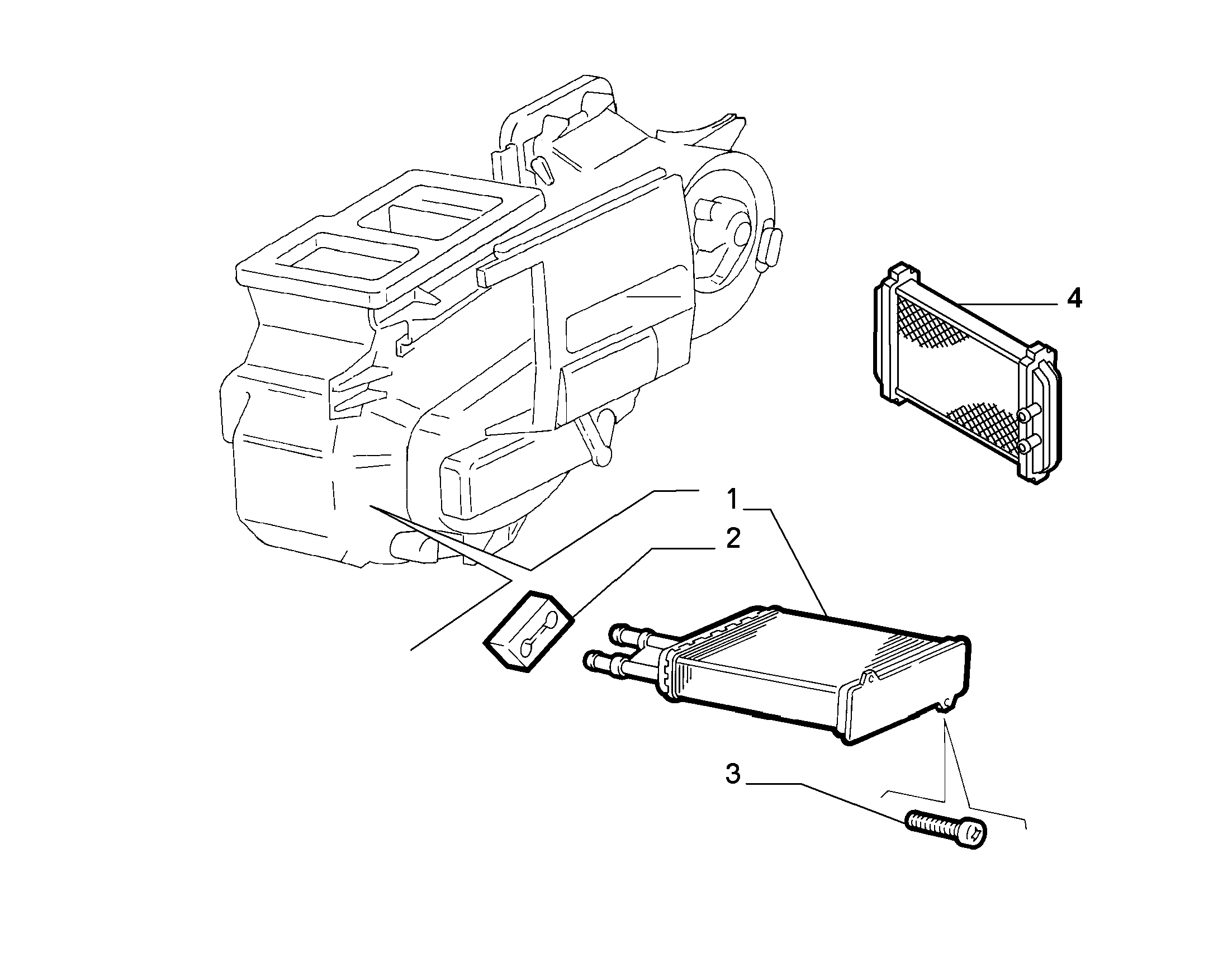 PEUGEOT 1321309080 - Heat Exchanger, interior heating parts5.com