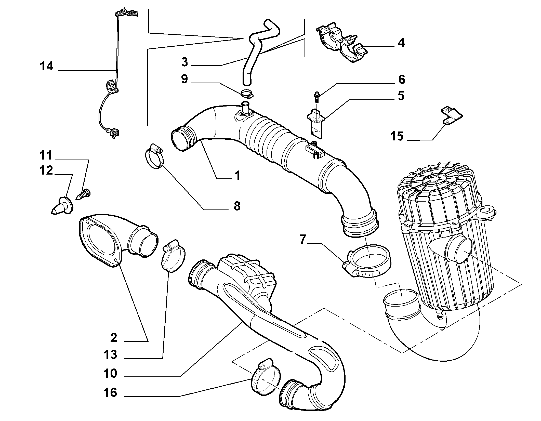 FIAT 9658127480 - Air Mass Sensor parts5.com