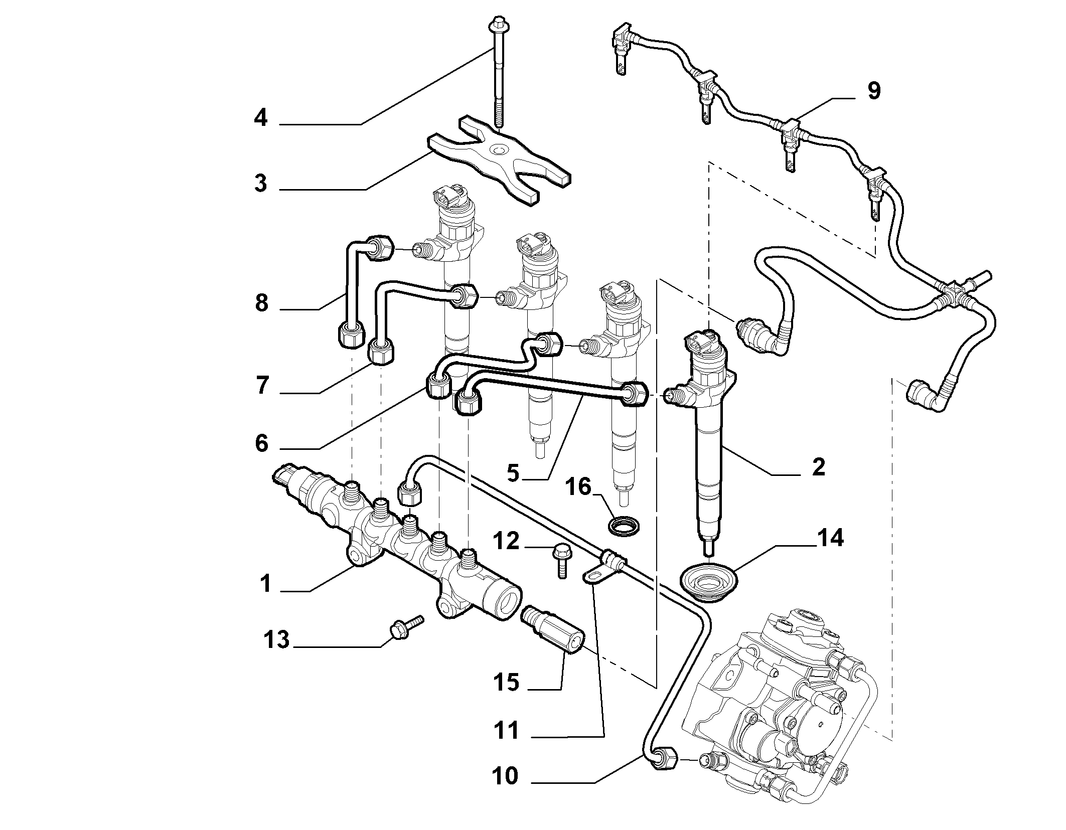 CITROËN 9664613980 - Basınç regülatör ventili, Common Rail Sistem parts5.com