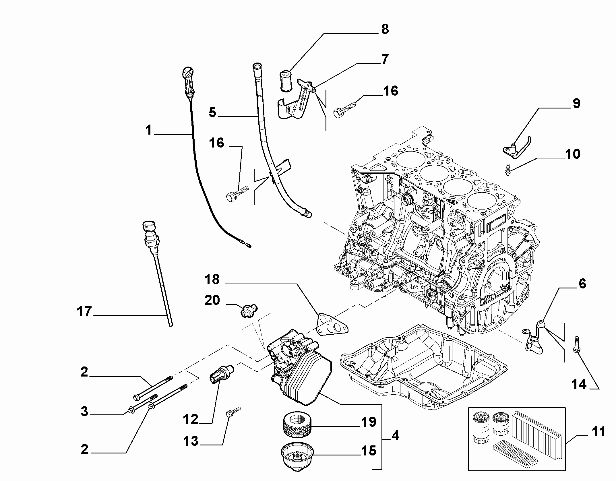 FIAT 9662282580 - Filtru ulei parts5.com