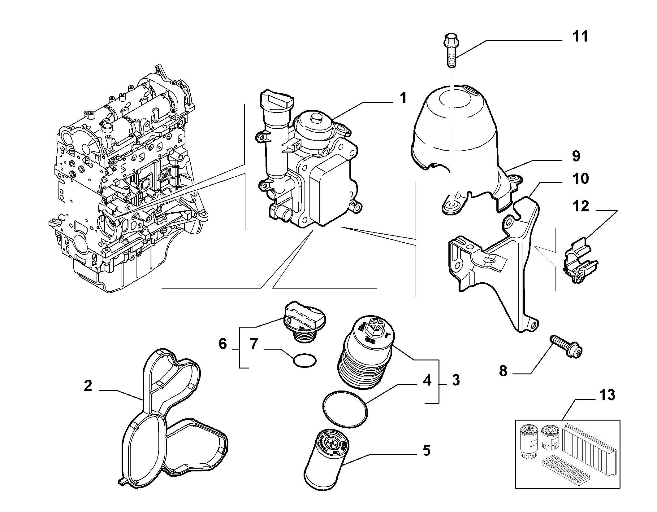 Lancia 73500049 - Yağ filtresi parts5.com