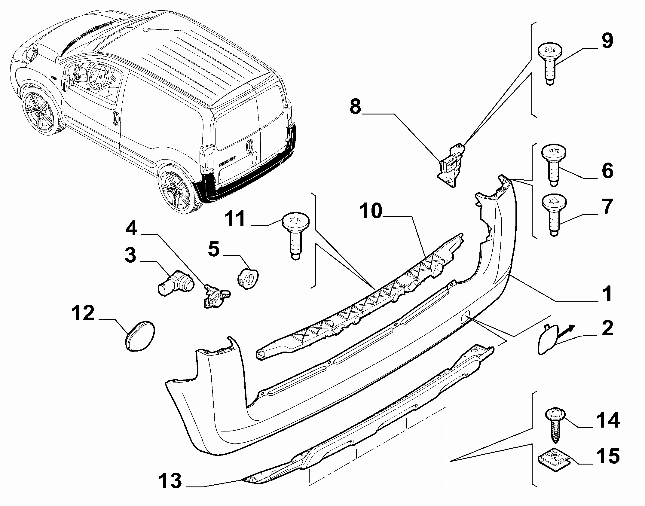 FIAT 1368915080 - Érzékelő, parkolásasszisztens parts5.com