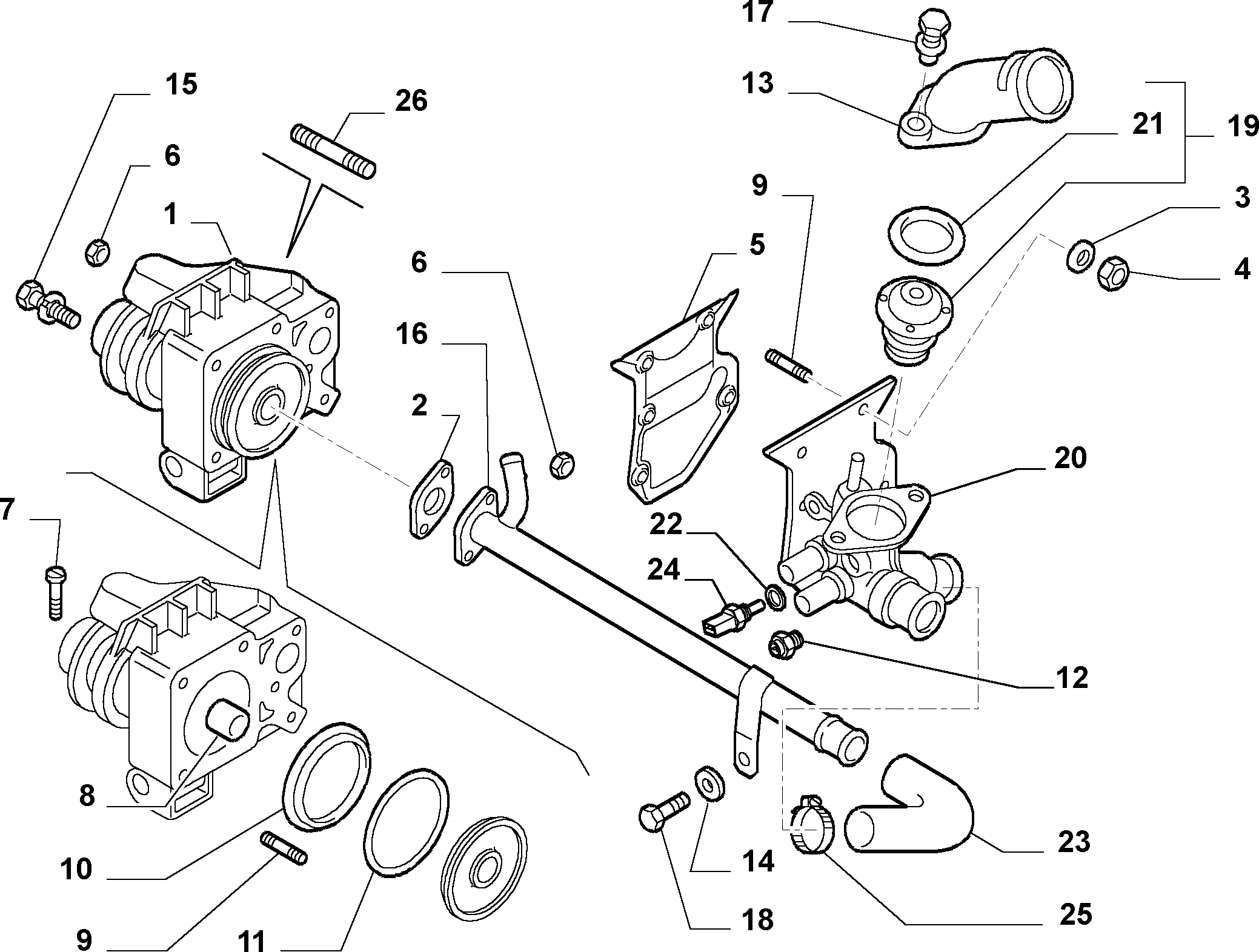 FIAT 99455420 - Sensor, temperatura del refrigerante parts5.com