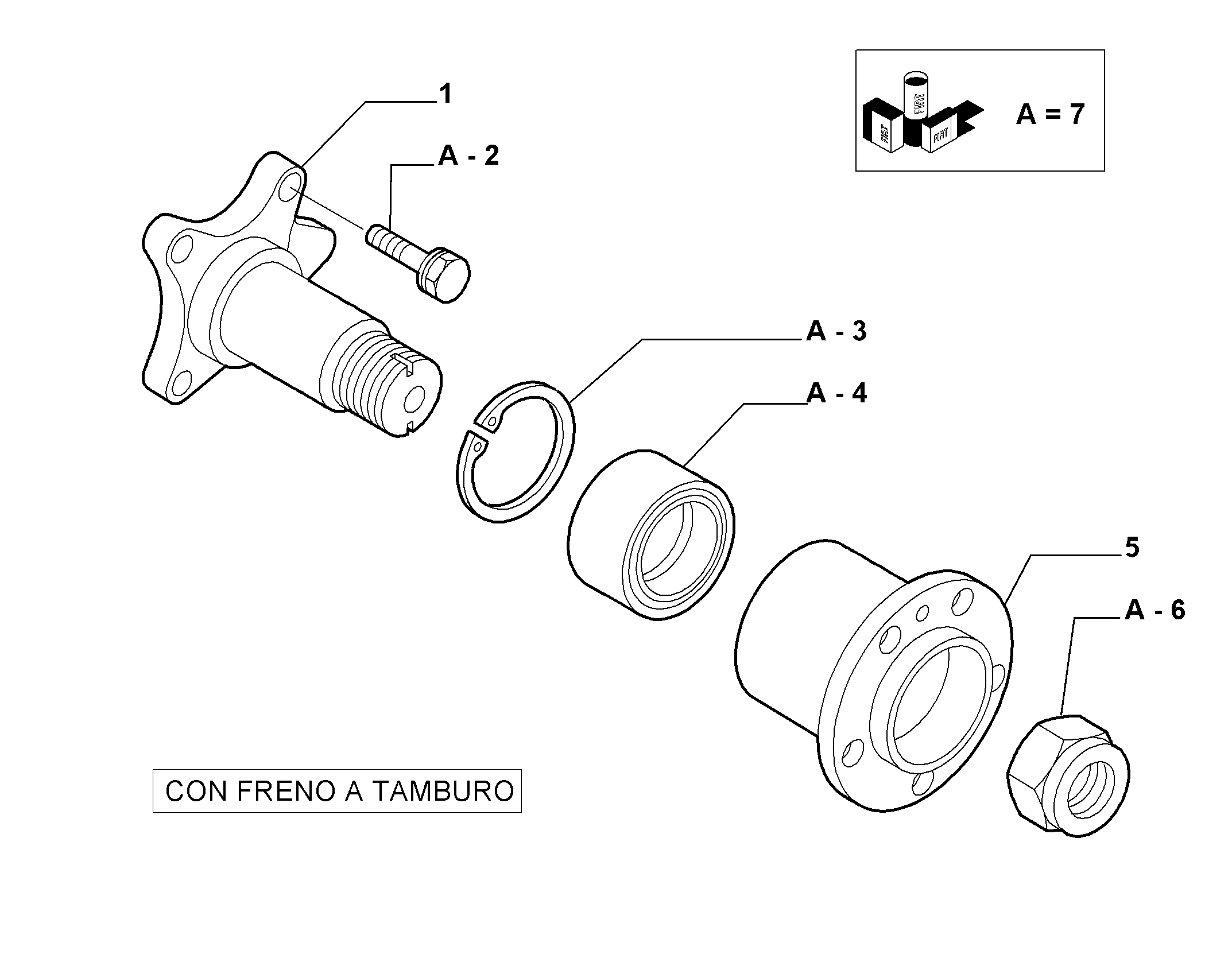 FIAT 1328029080 - Комплект колесен лагер parts5.com