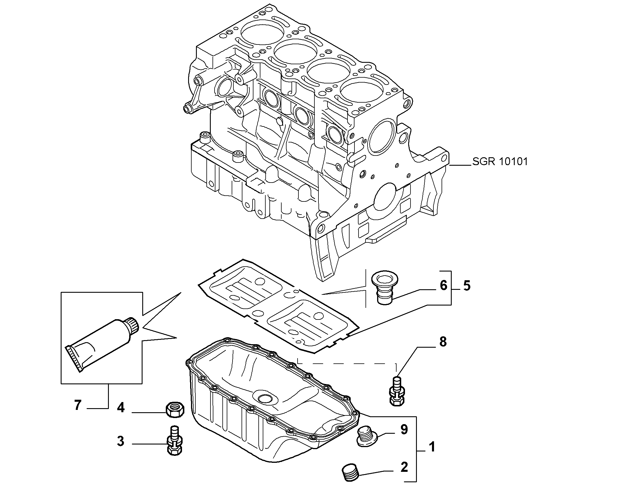 FIAT 46823509 - Surub de golire,baia de ulei parts5.com